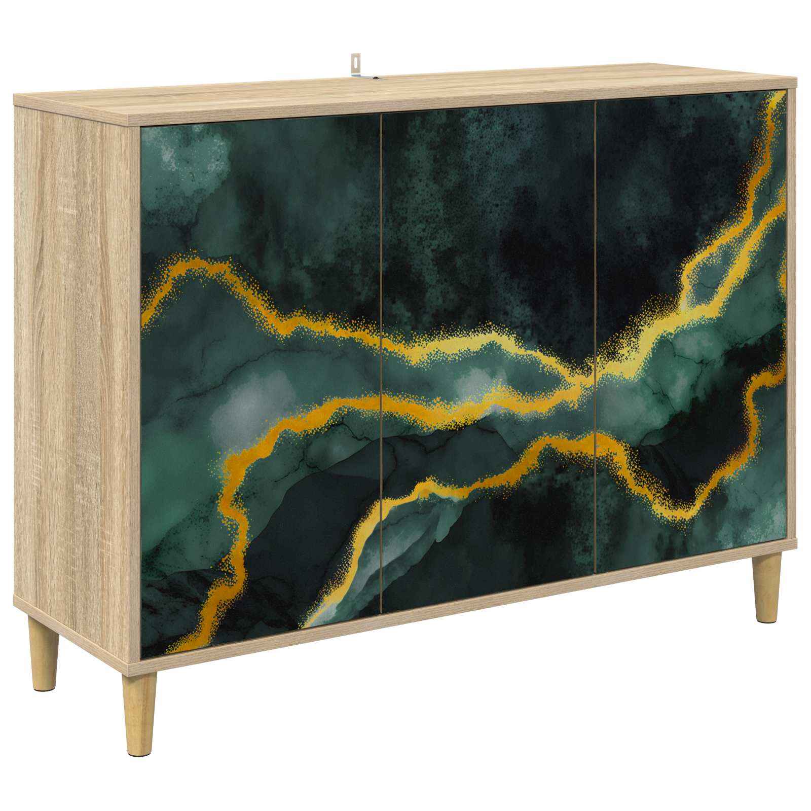 Buffet WIJHE Sonoma 102 x 33 x 75 cm Bois d'ingénierie