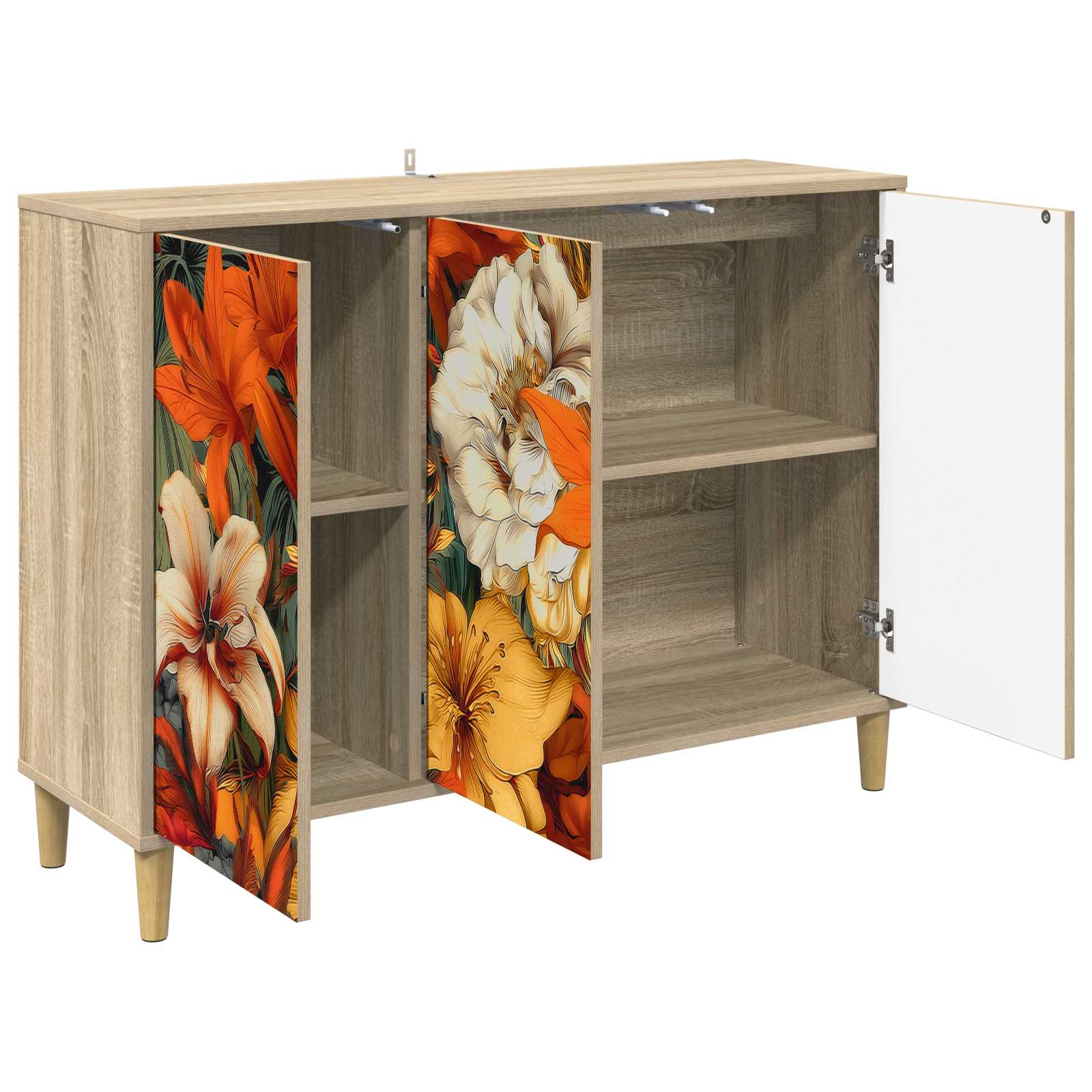 Buffet GENNEP Sonoma 102 x 33 x 75 cm Bois d'ingénierie