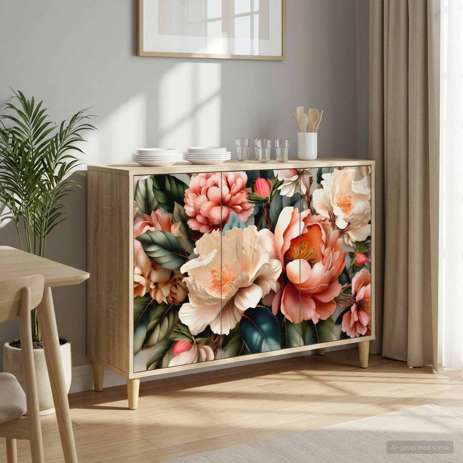 Buffet BORNE Sonoma 102 x 33 x 75 cm Bois d'ingénierie