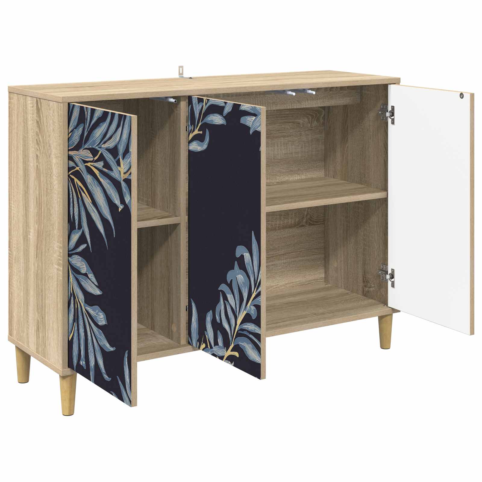 Buffet DOKKUM Sonoma 102 x 33 x 75 cm Bois d'ingénierie