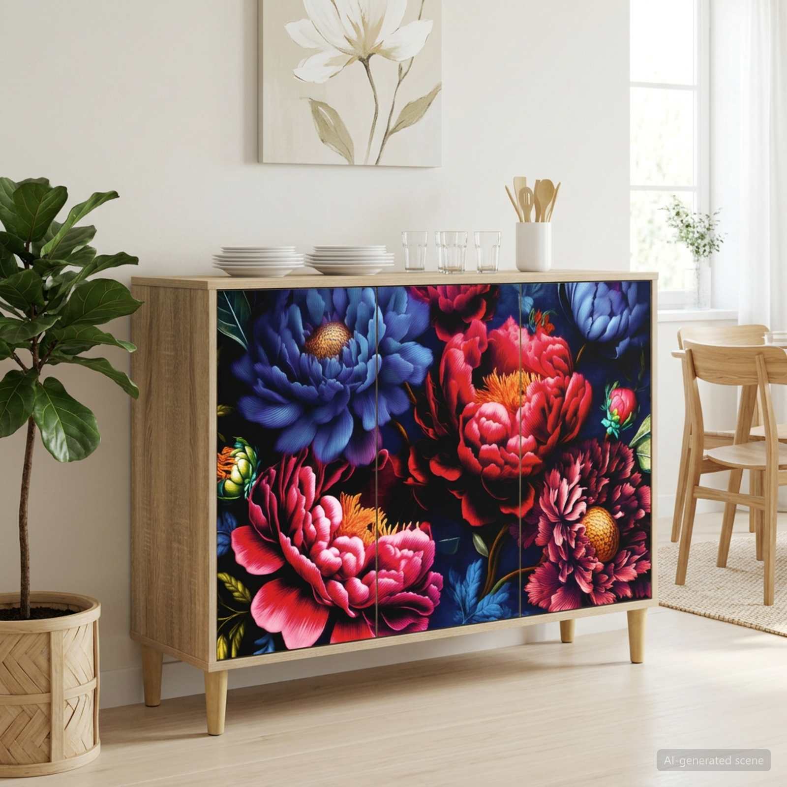 Buffet KIEL Sonoma 102 x 33 x 75 cm Bois d'ingénierie