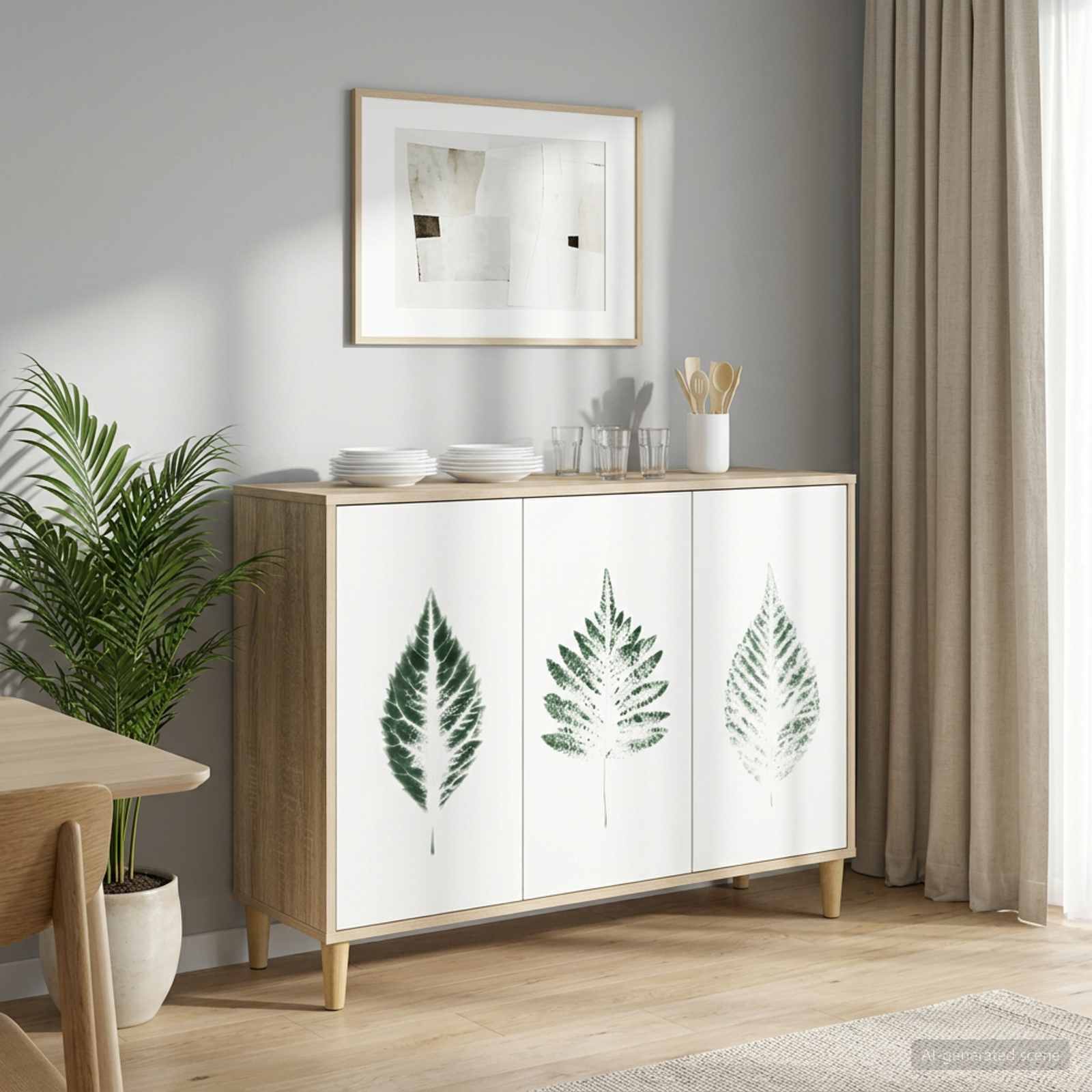 Buffet HANAU Sonoma 102 x 33 x 75 cm Bois d'ingénierie