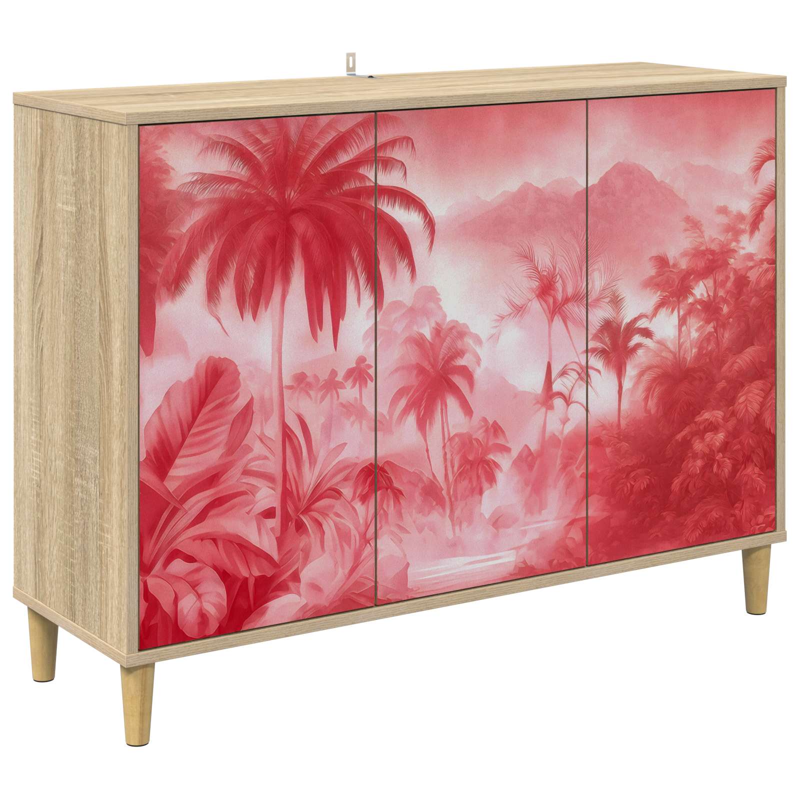 Buffet AACHEN Sonoma 102 x 33 x 75 cm Bois d'ingénierie