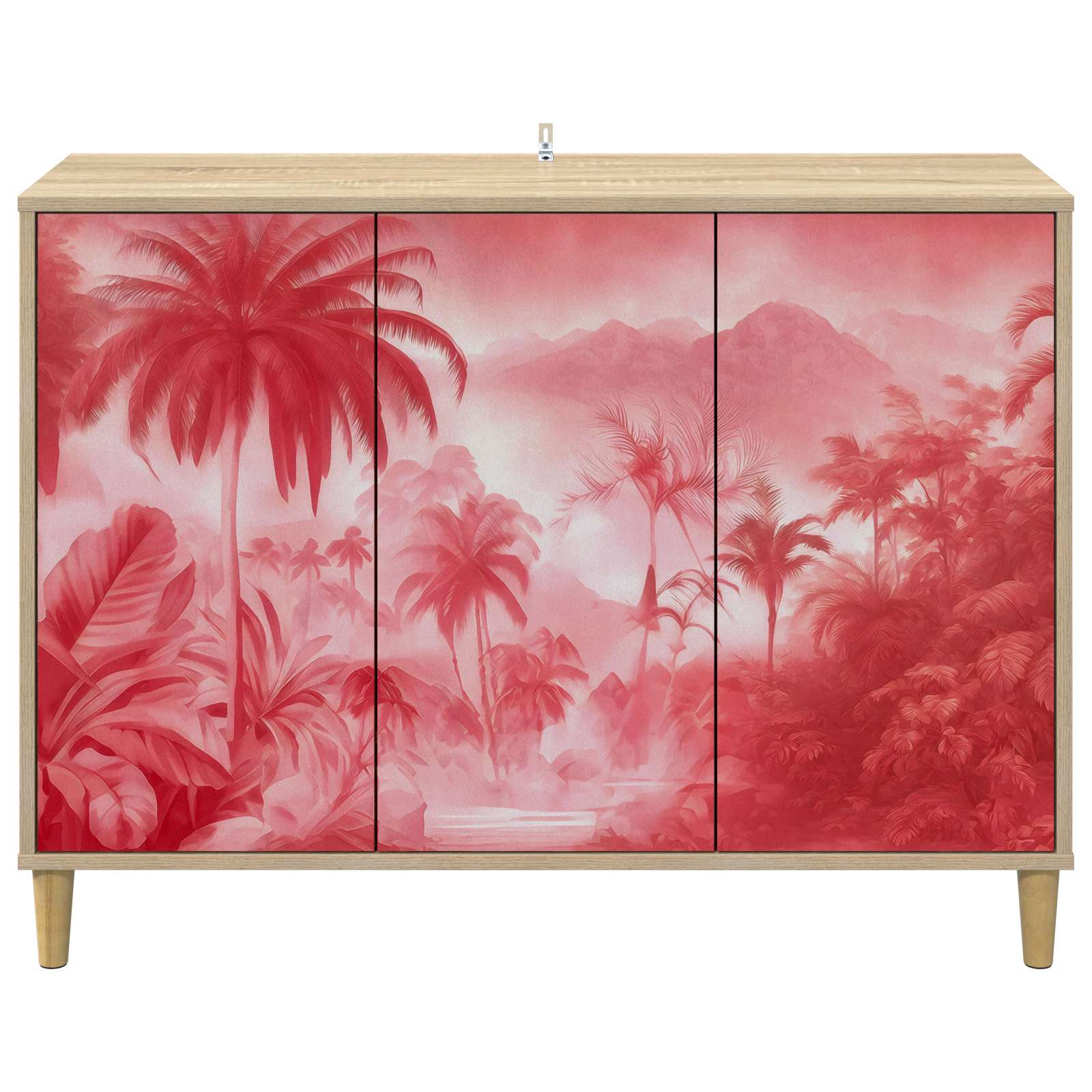 Buffet AACHEN Sonoma 102 x 33 x 75 cm Bois d'ingénierie