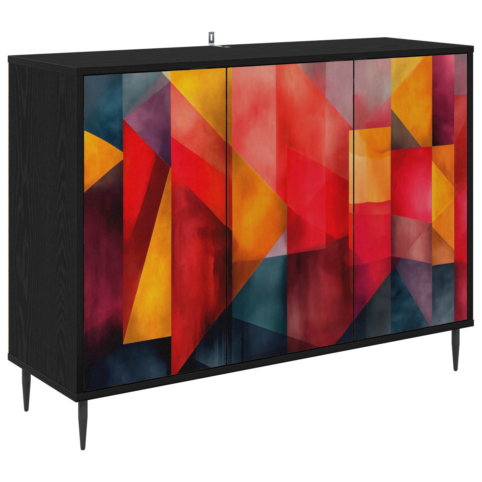 Buffet HEESCH Chêne noir 102 x 33 x 76 cm Bois d'ingénierie