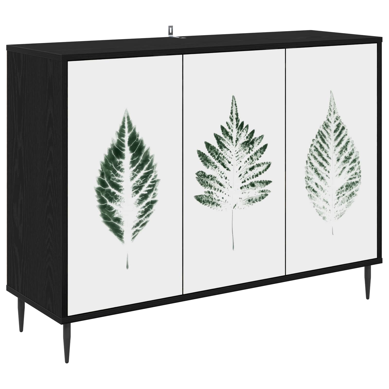 Buffet HANAU Chêne noir 102 x 33 x 76 cm Bois d'ingénierie