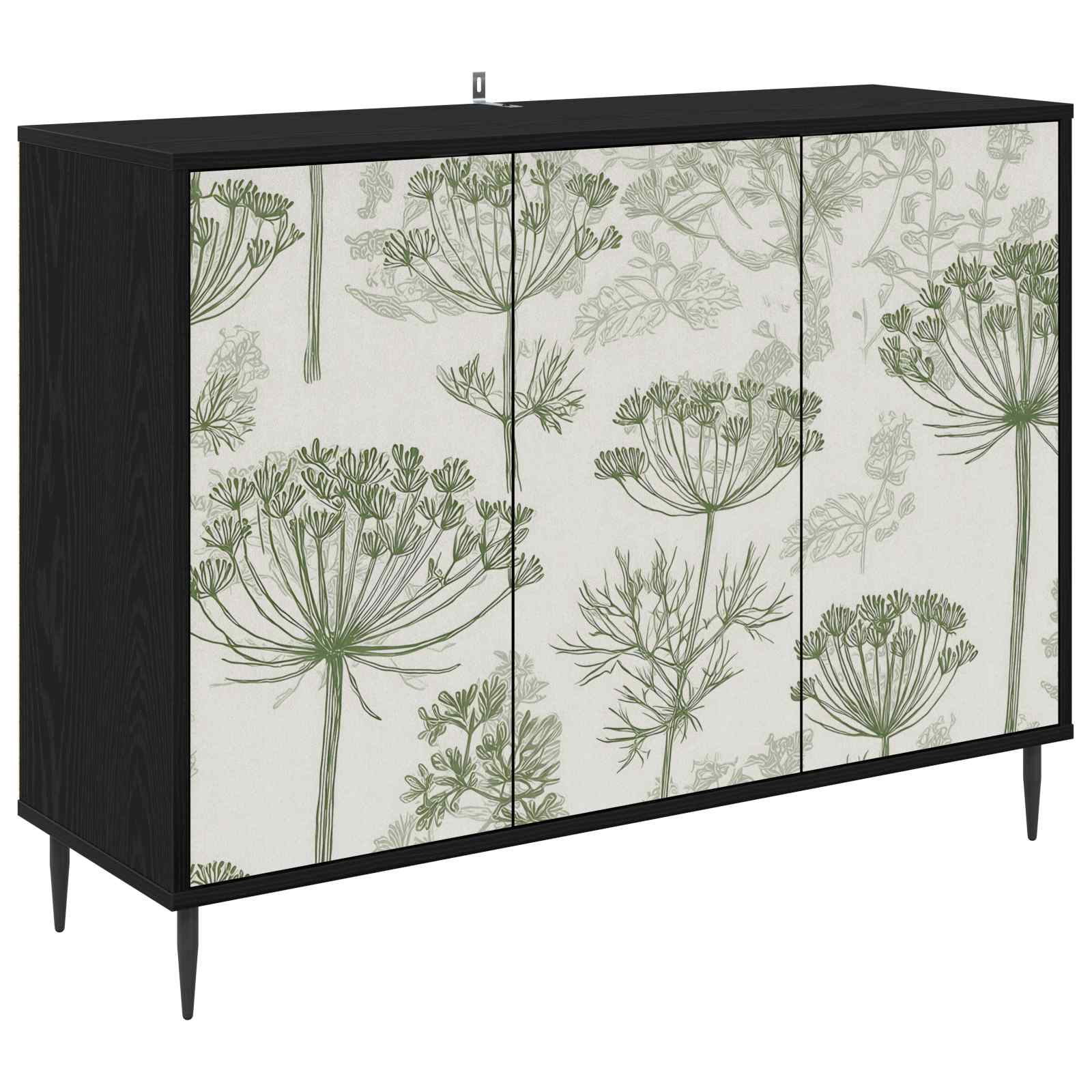 Buffet GOTHA Chêne noir 102 x 33 x 76 cm Bois d'ingénierie