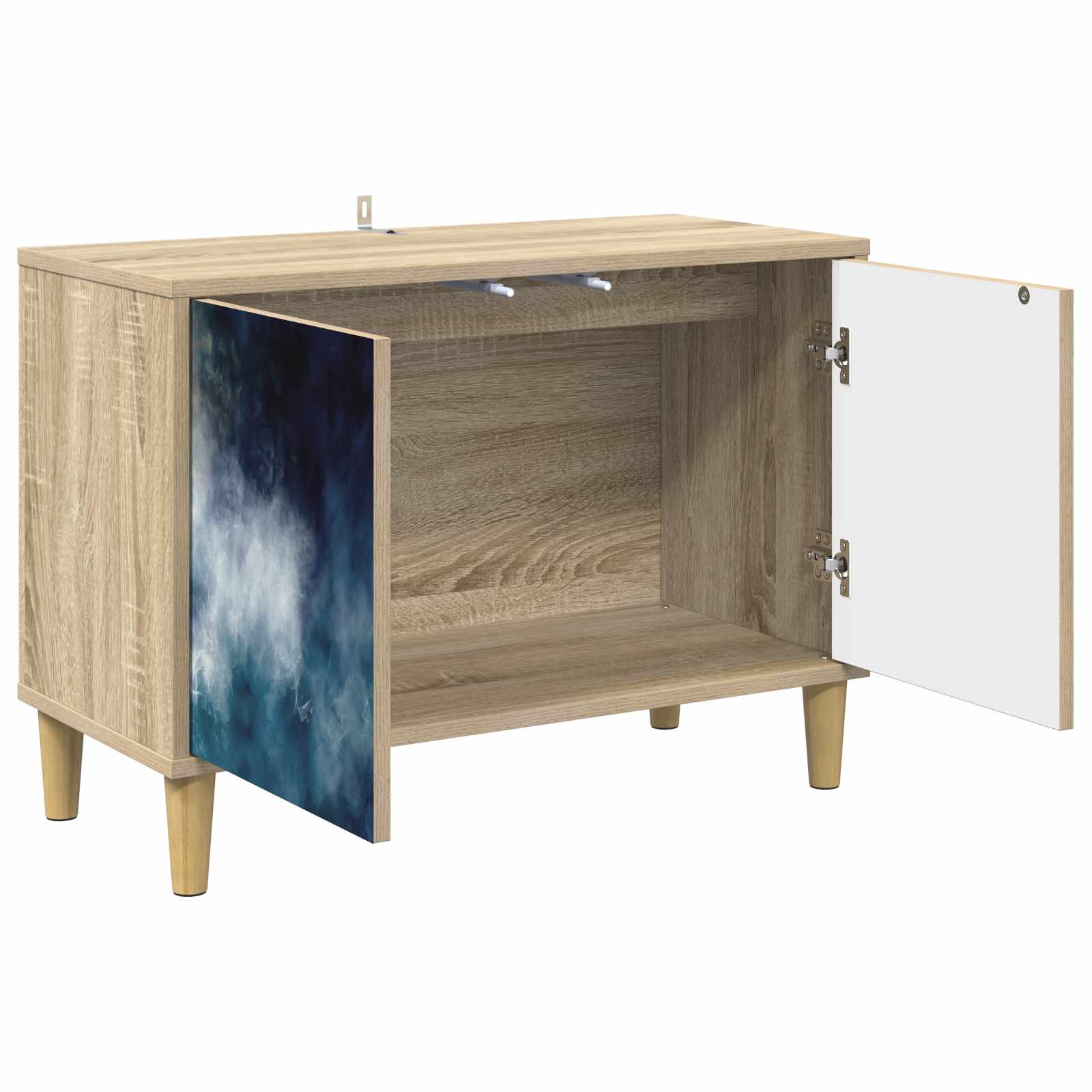 Meuble TV RAALTE 69 x 33 x 50 cm Sonoma Bois d'ingénierie