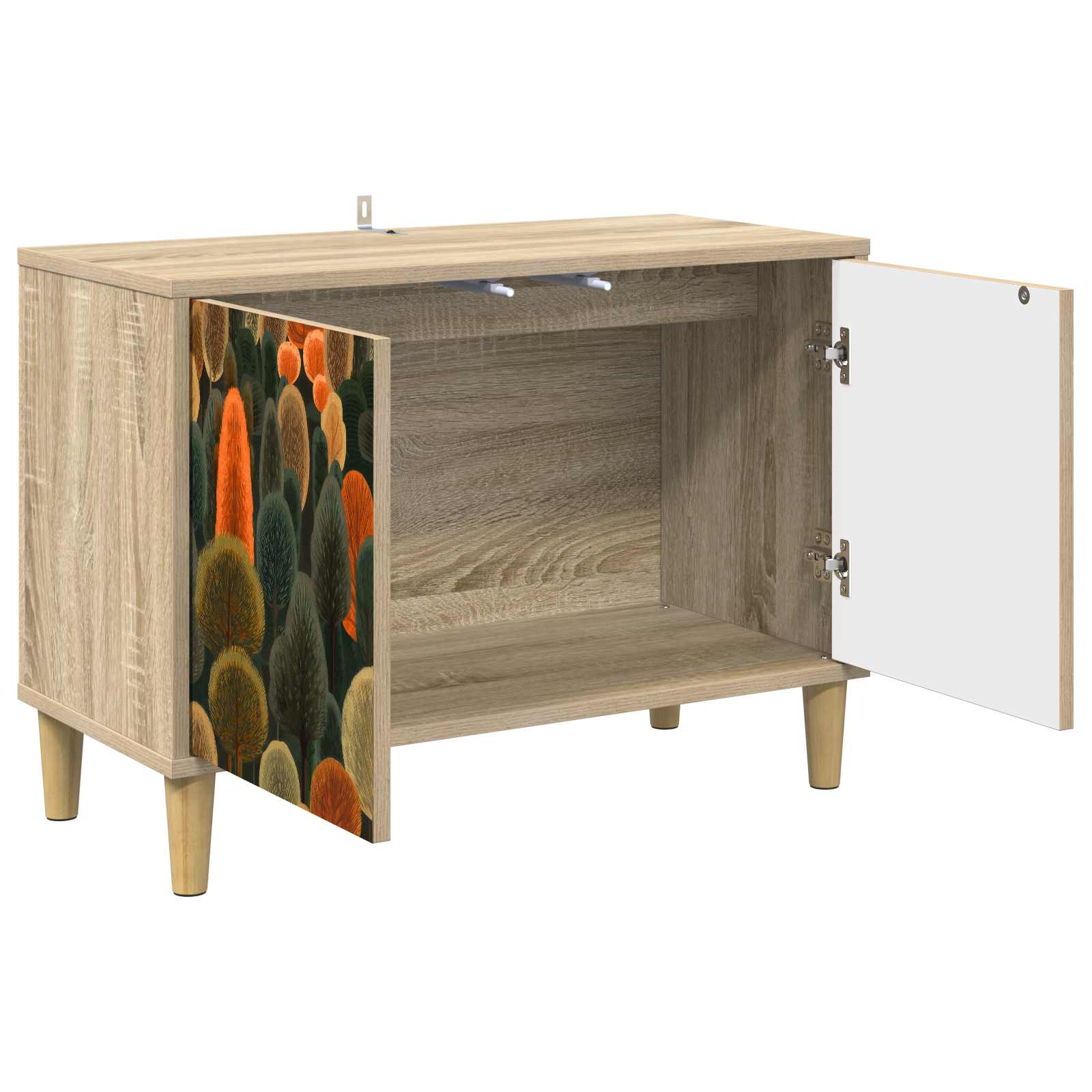 Meuble TV ZAANDAM 69 x 33 x 50 cm Sonoma Bois d'ingénierie