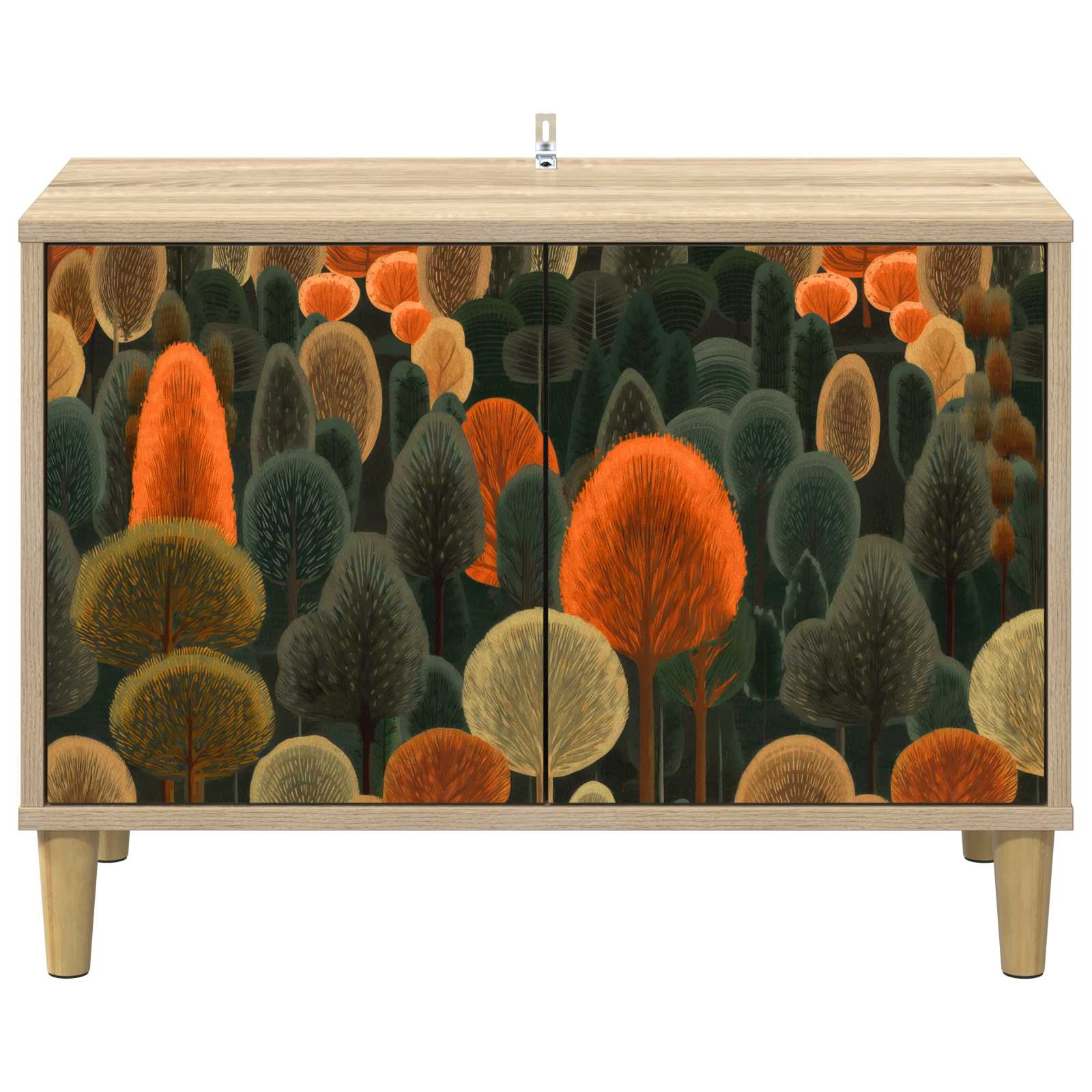 Meuble TV ZAANDAM 69 x 33 x 50 cm Sonoma Bois d'ingénierie
