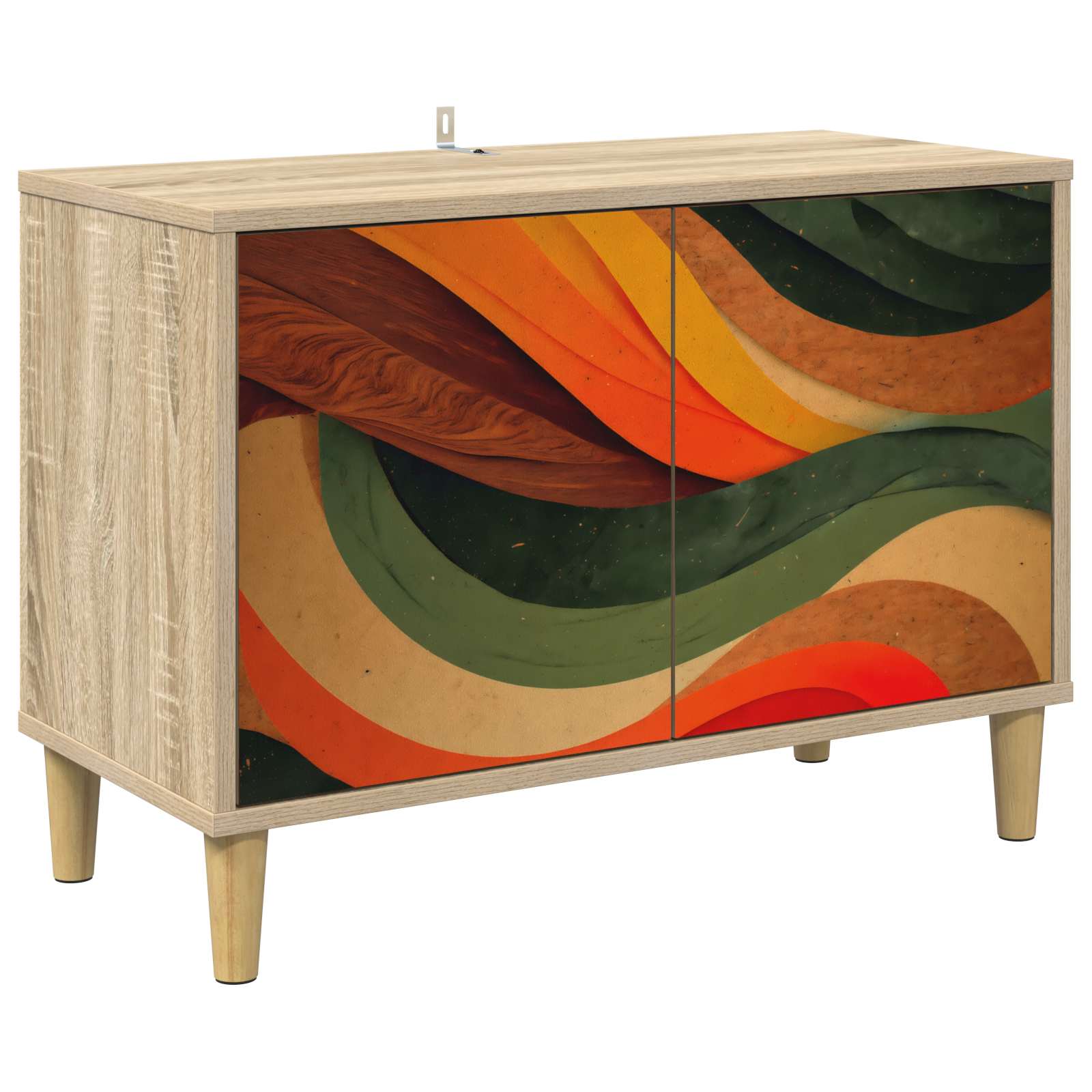 Meuble TV BONN 69 x 33 x 50 cm Sonoma Bois d'ingénierie