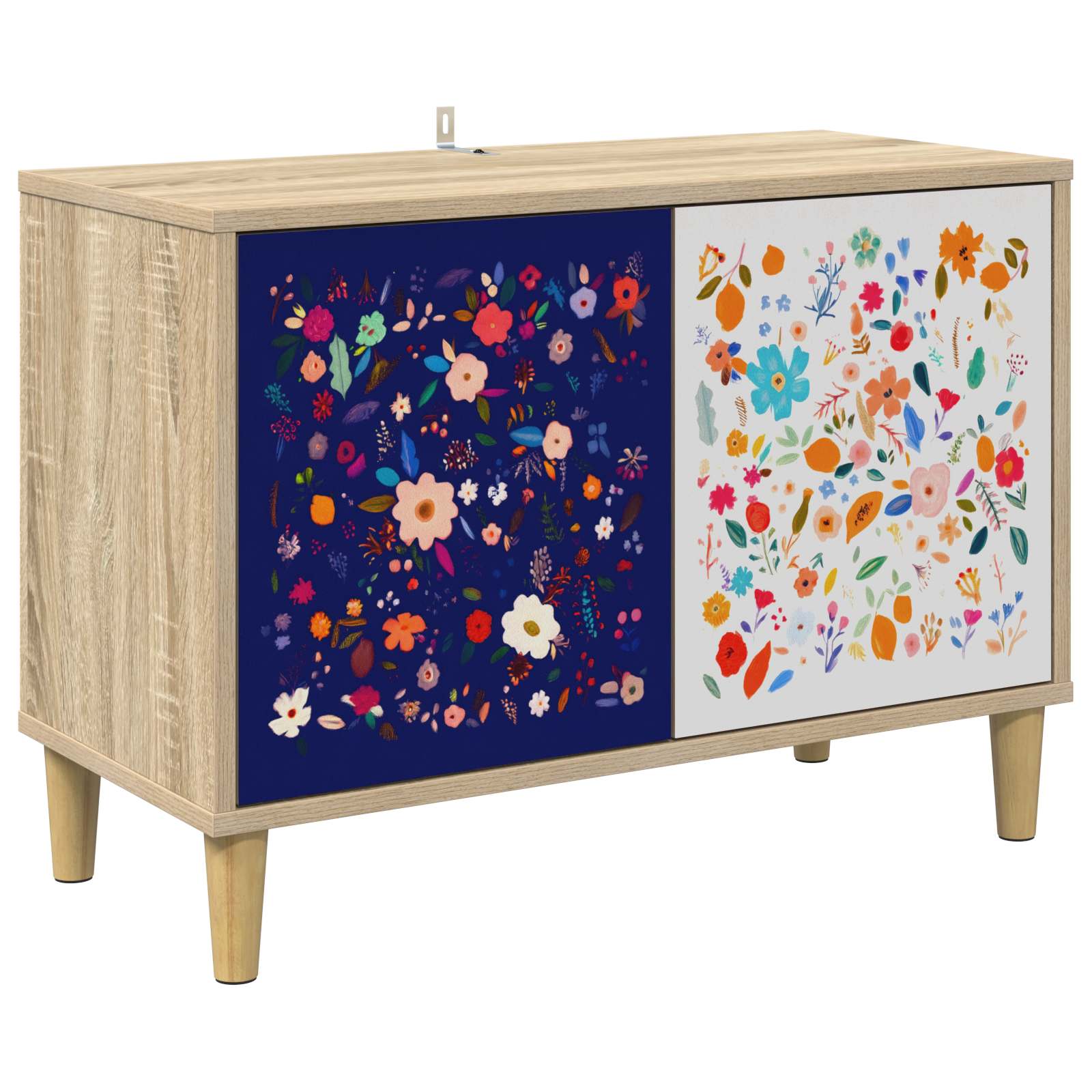 Meuble TV MAINZ 69 x 33 x 50 cm Sonoma Bois d'ingénierie
