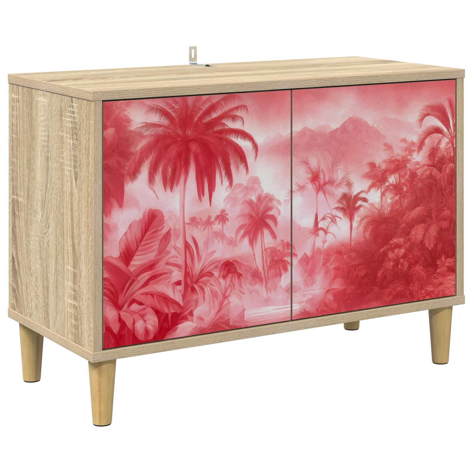 Meuble TV AACHEN 69 x 33 x 50 cm Sonoma Bois d'ingénierie