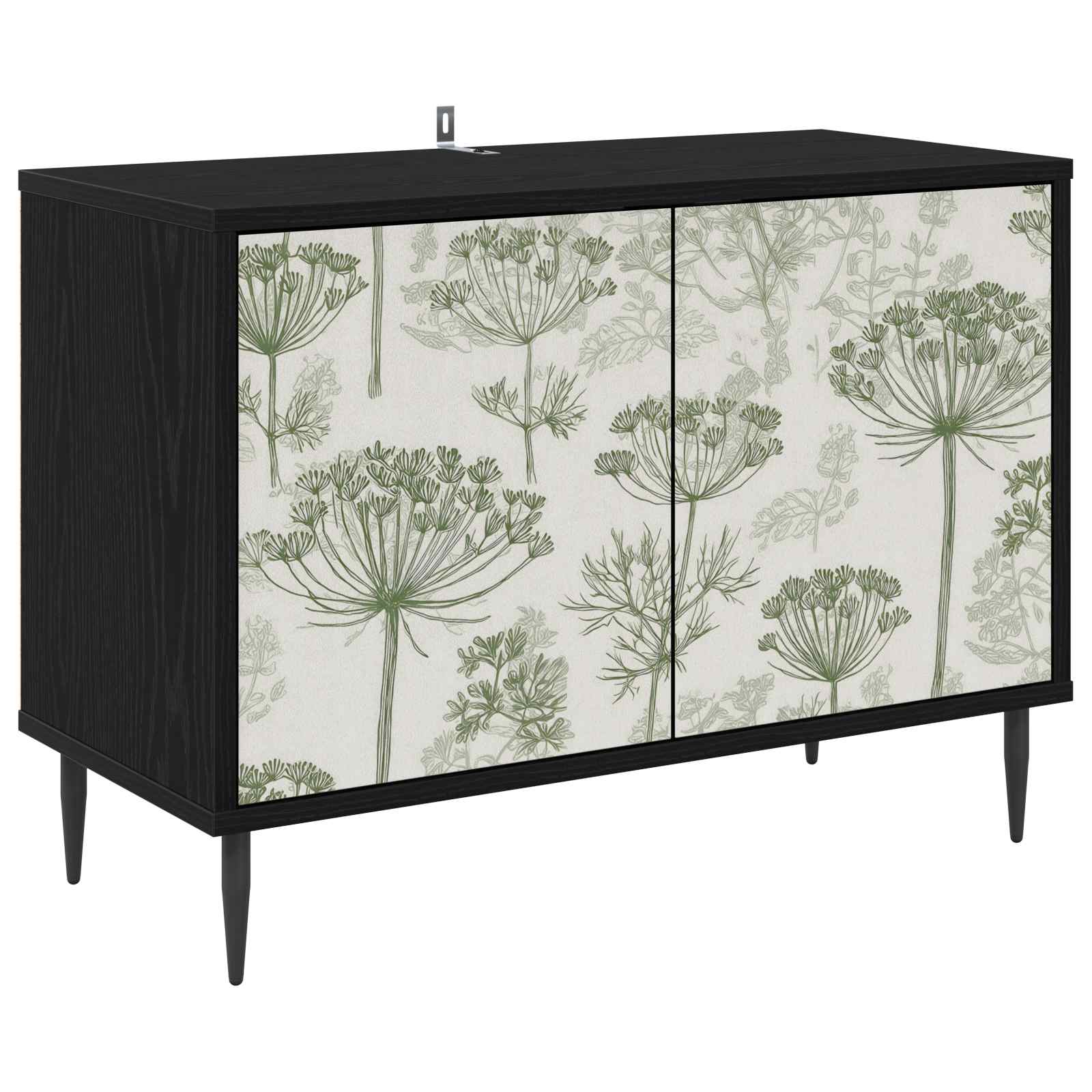 Meuble TV GOTHA 69 x 33 x 50,5 cm Chêne noir Bois d'ingénierie