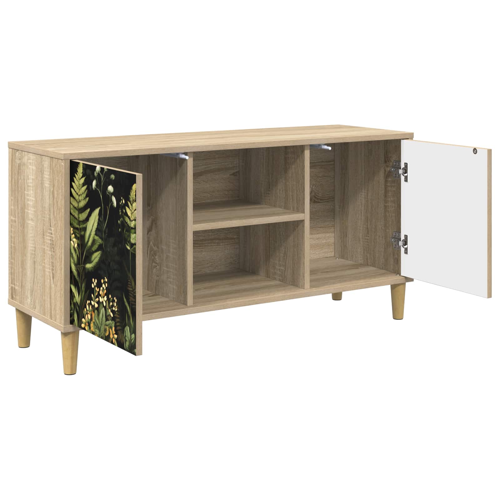 Meuble TV RHENEN 102 x 33 x 50 cm Sonoma Bois d'ingénierie