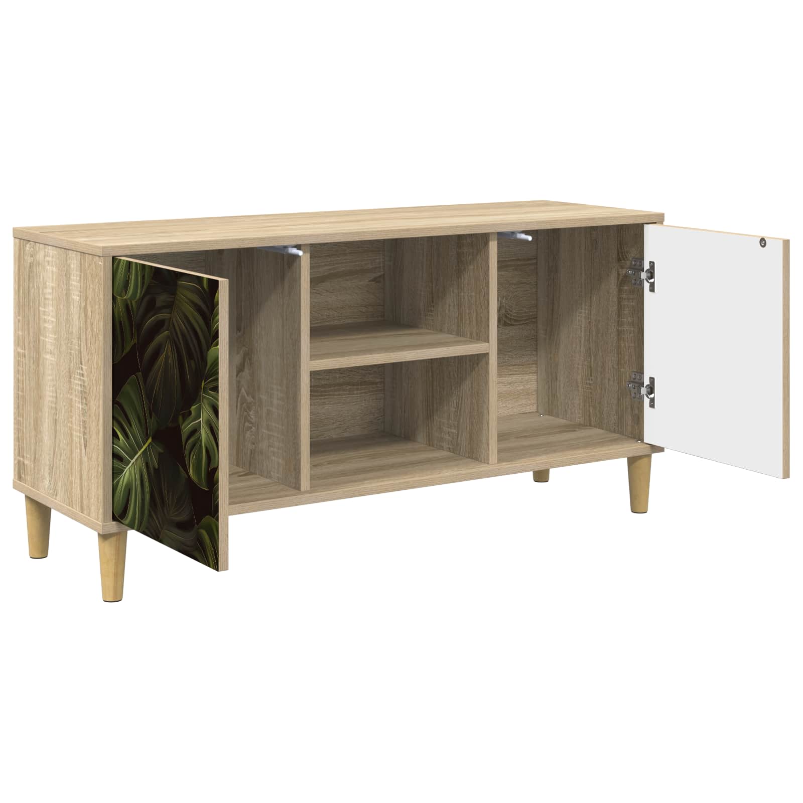 Meuble TV ELBURG 102 x 33 x 50 cm Sonoma Bois d'ingénierie
