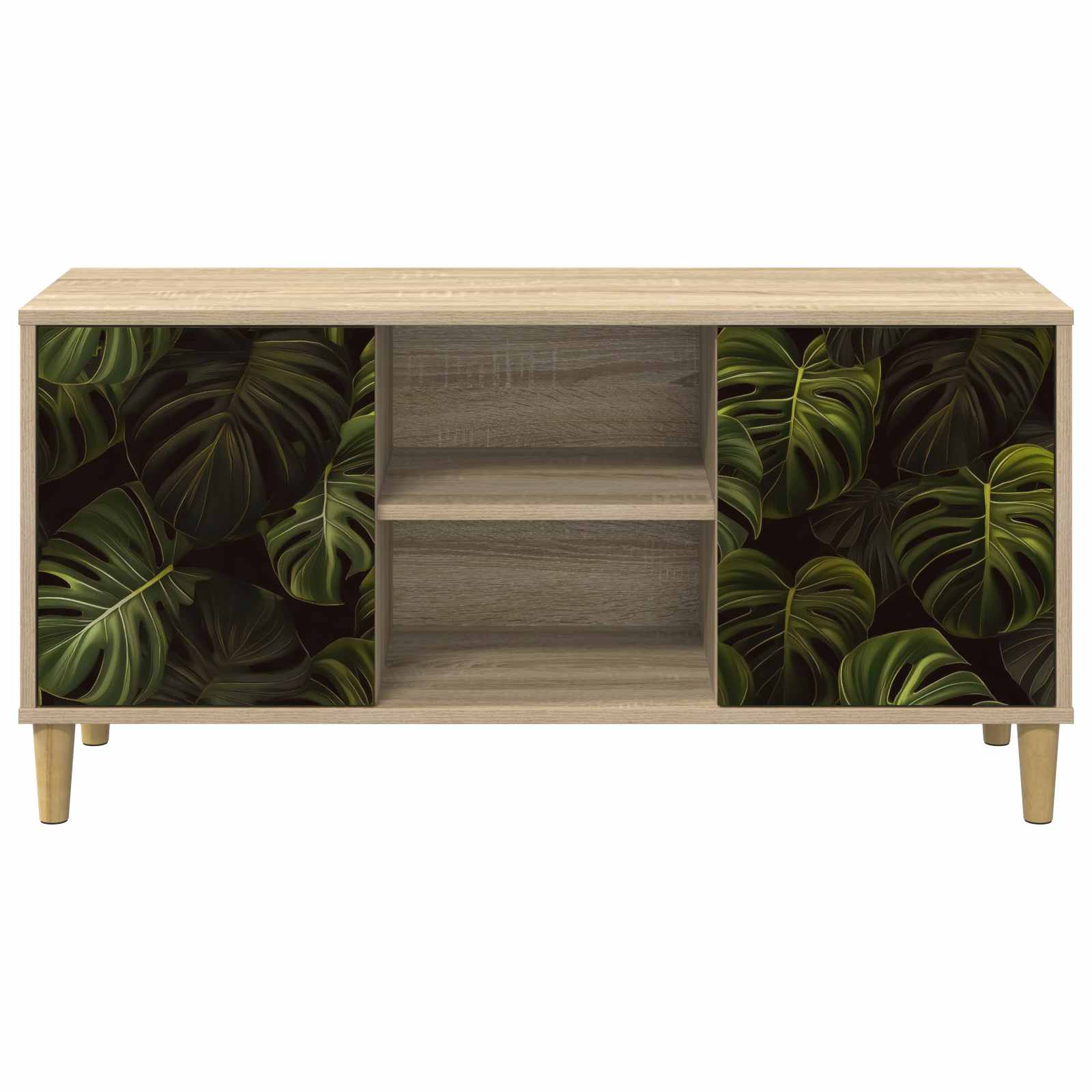 Meuble TV ELBURG 102 x 33 x 50 cm Sonoma Bois d'ingénierie