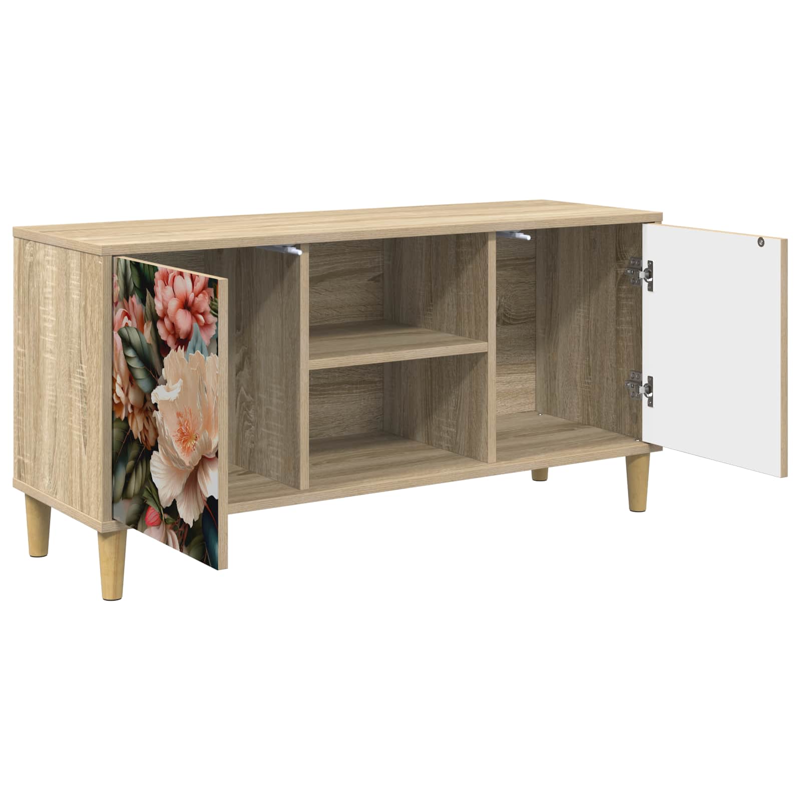 Meuble TV BORNE 102 x 33 x 50 cm Sonoma Bois d'ingénierie