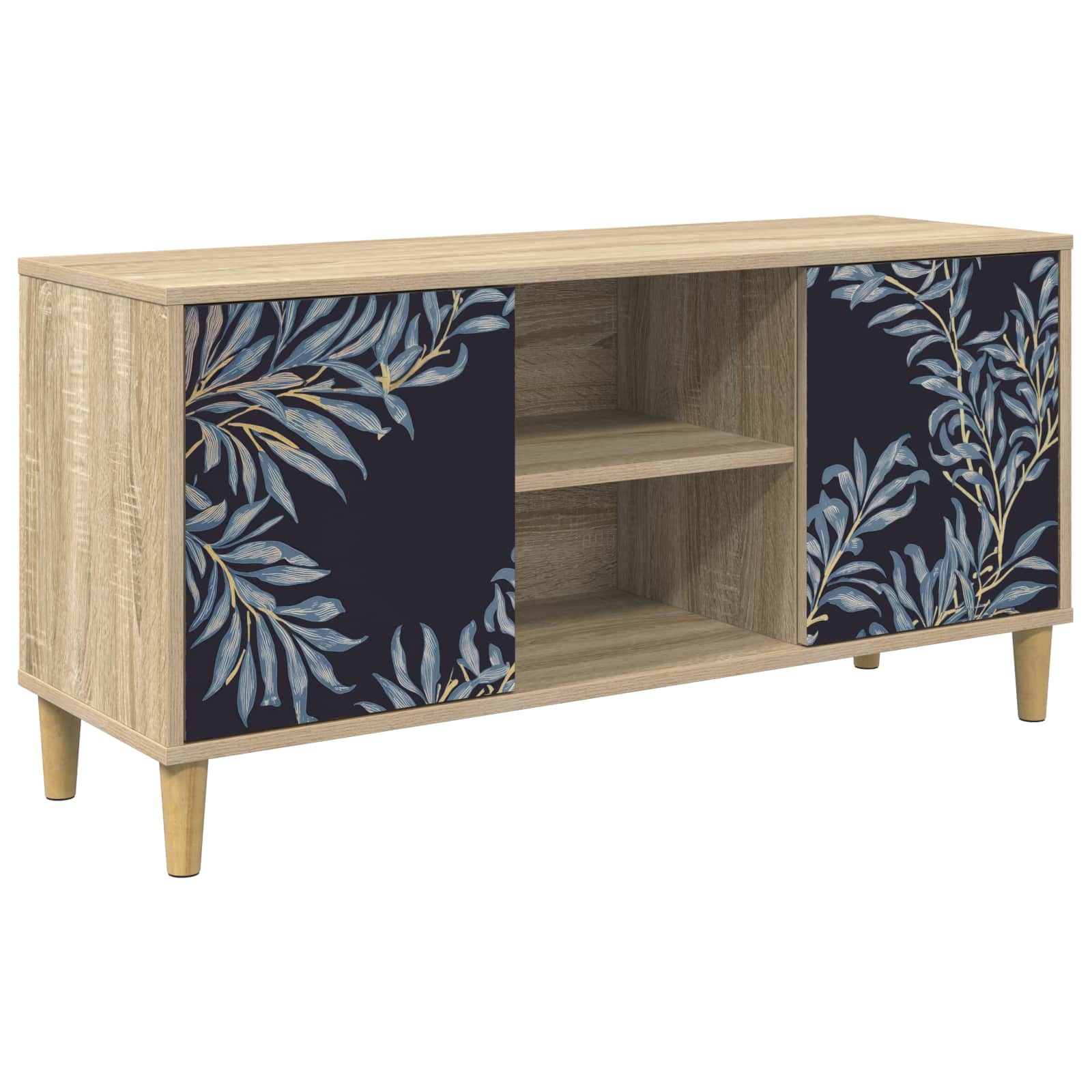 Meuble TV DOKKUM 102 x 33 x 50 cm Sonoma Bois d'ingénierie