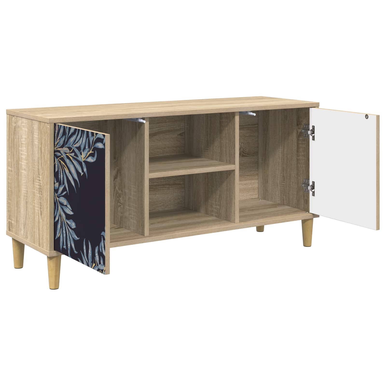 Meuble TV DOKKUM 102 x 33 x 50 cm Sonoma Bois d'ingénierie