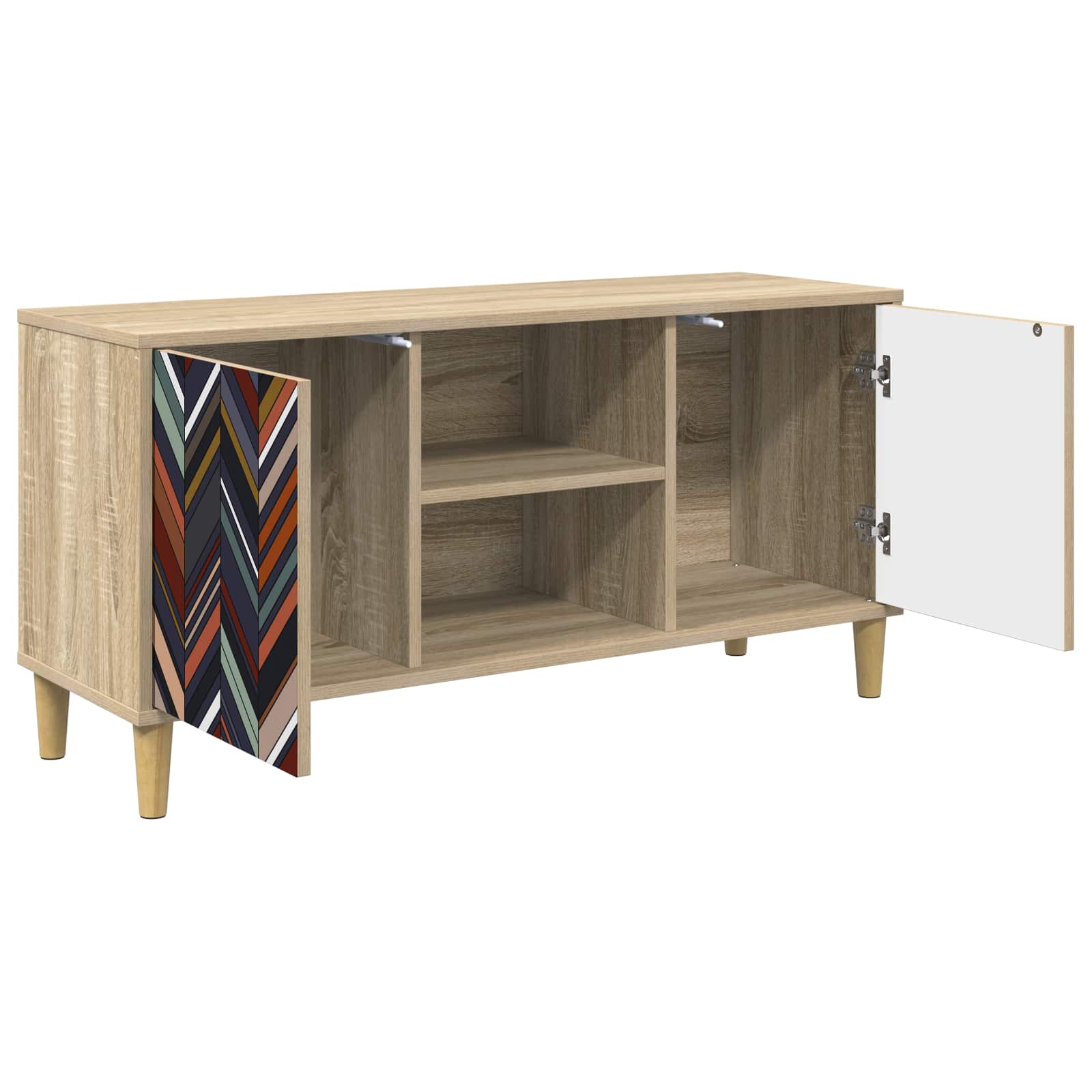 Meuble TV OMMEN 102 x 33 x 50 cm Sonoma Bois d'ingénierie