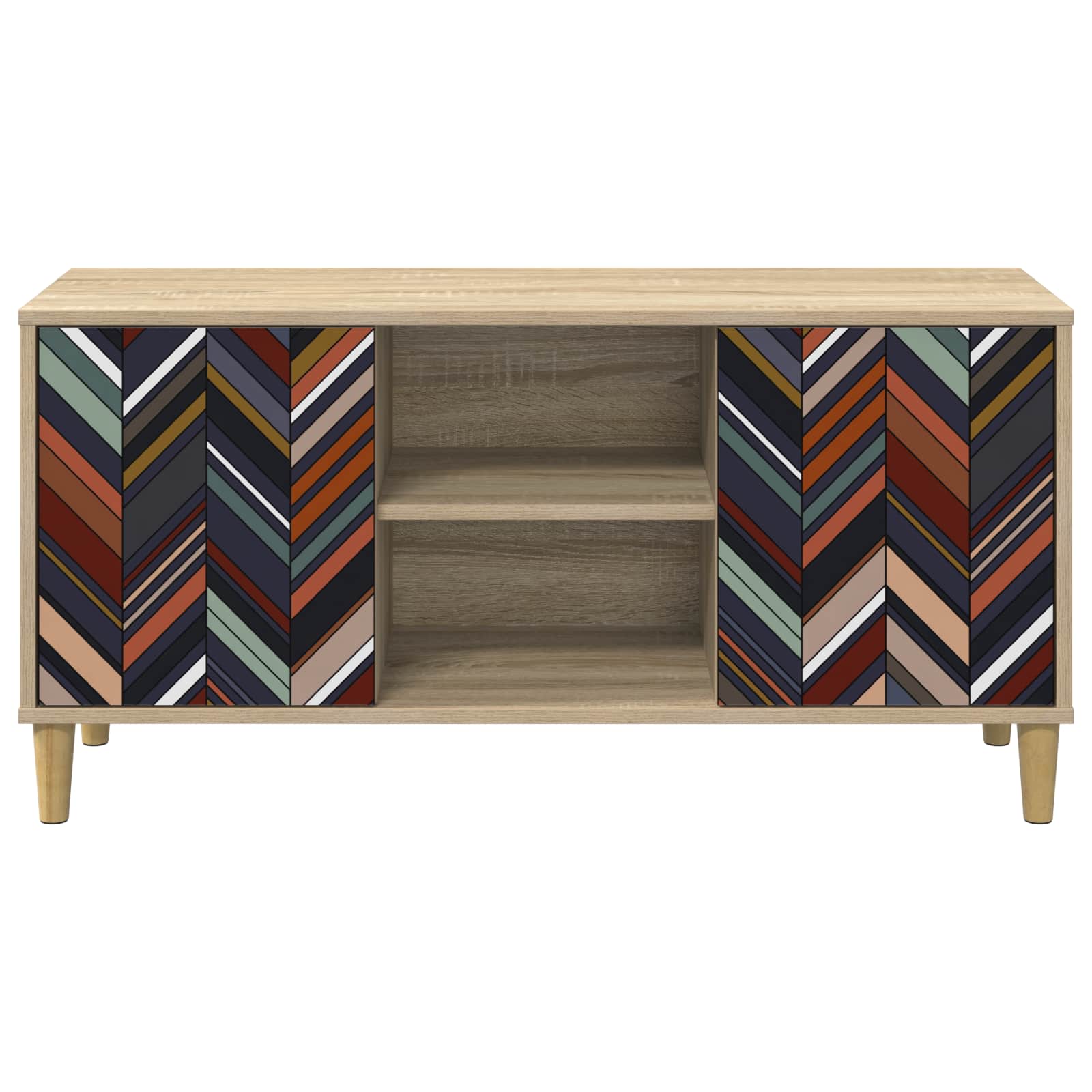 Meuble TV OMMEN 102 x 33 x 50 cm Sonoma Bois d'ingénierie