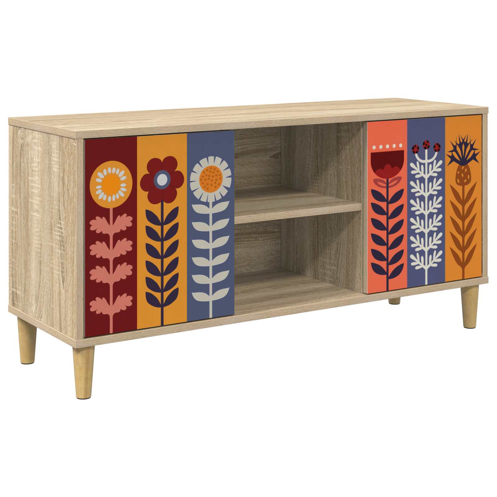 Meuble TV ESSEN 102 x 33 x 50 cm Sonoma Bois d'ingénierie