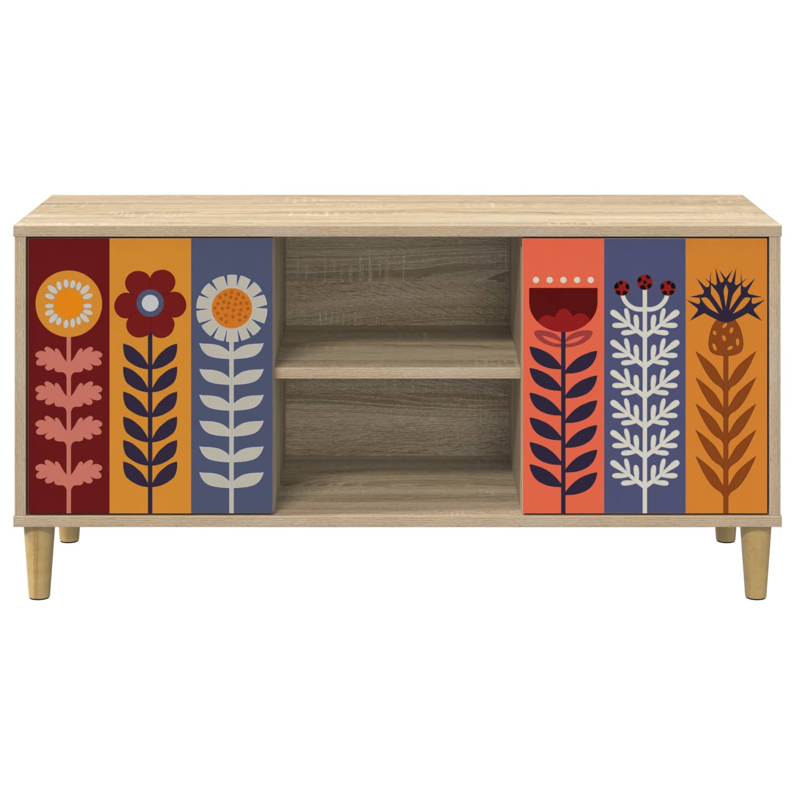 Meuble TV ESSEN 102 x 33 x 50 cm Sonoma Bois d'ingénierie