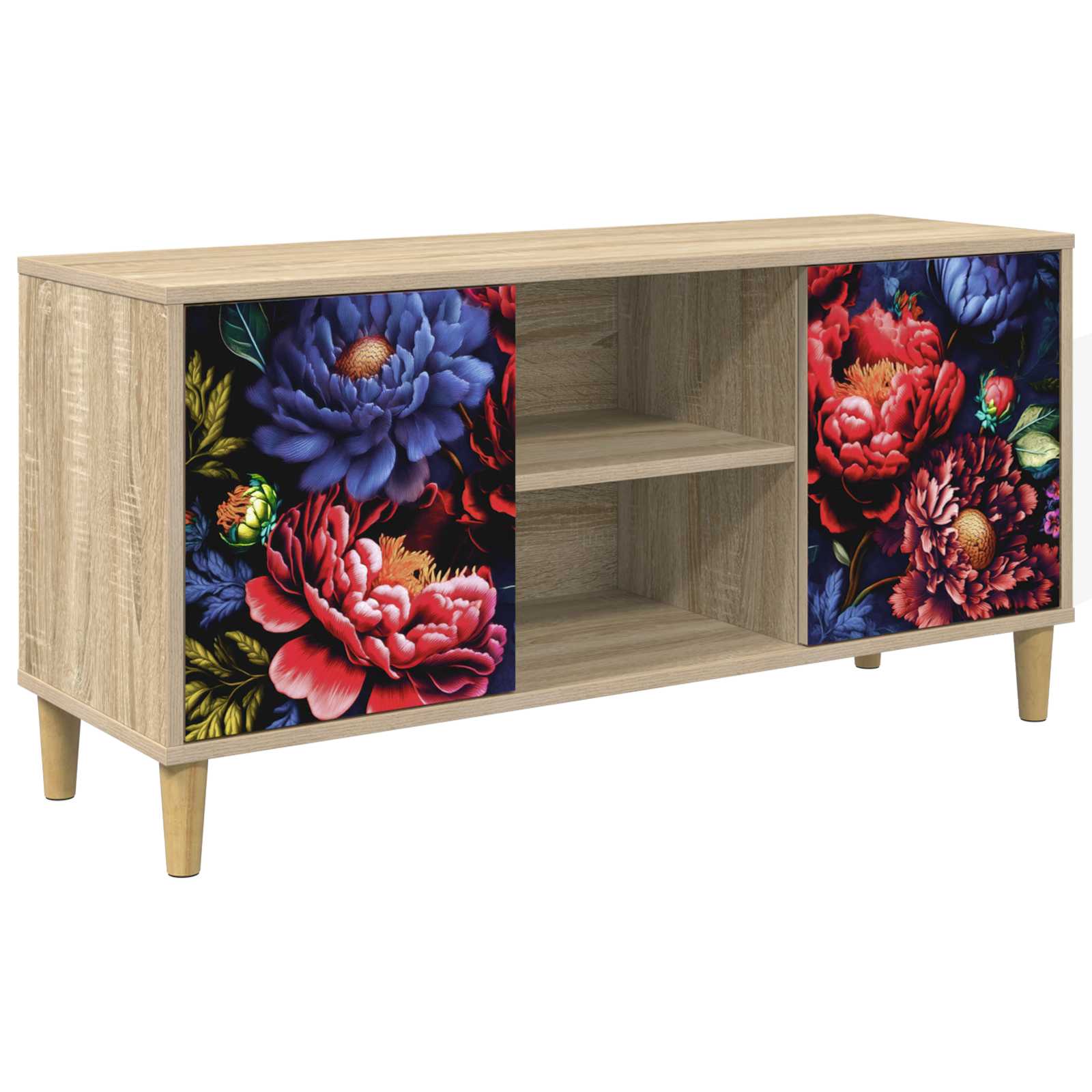 Meuble TV KIEL 102 x 33 x 50 cm Sonoma Bois d'ingénierie