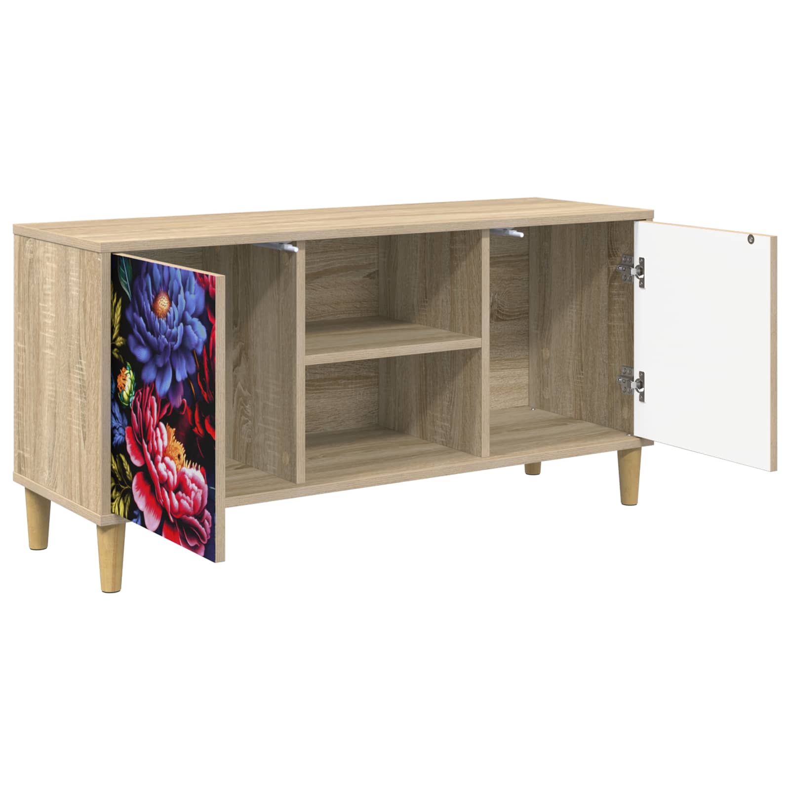Meuble TV KIEL 102 x 33 x 50 cm Sonoma Bois d'ingénierie