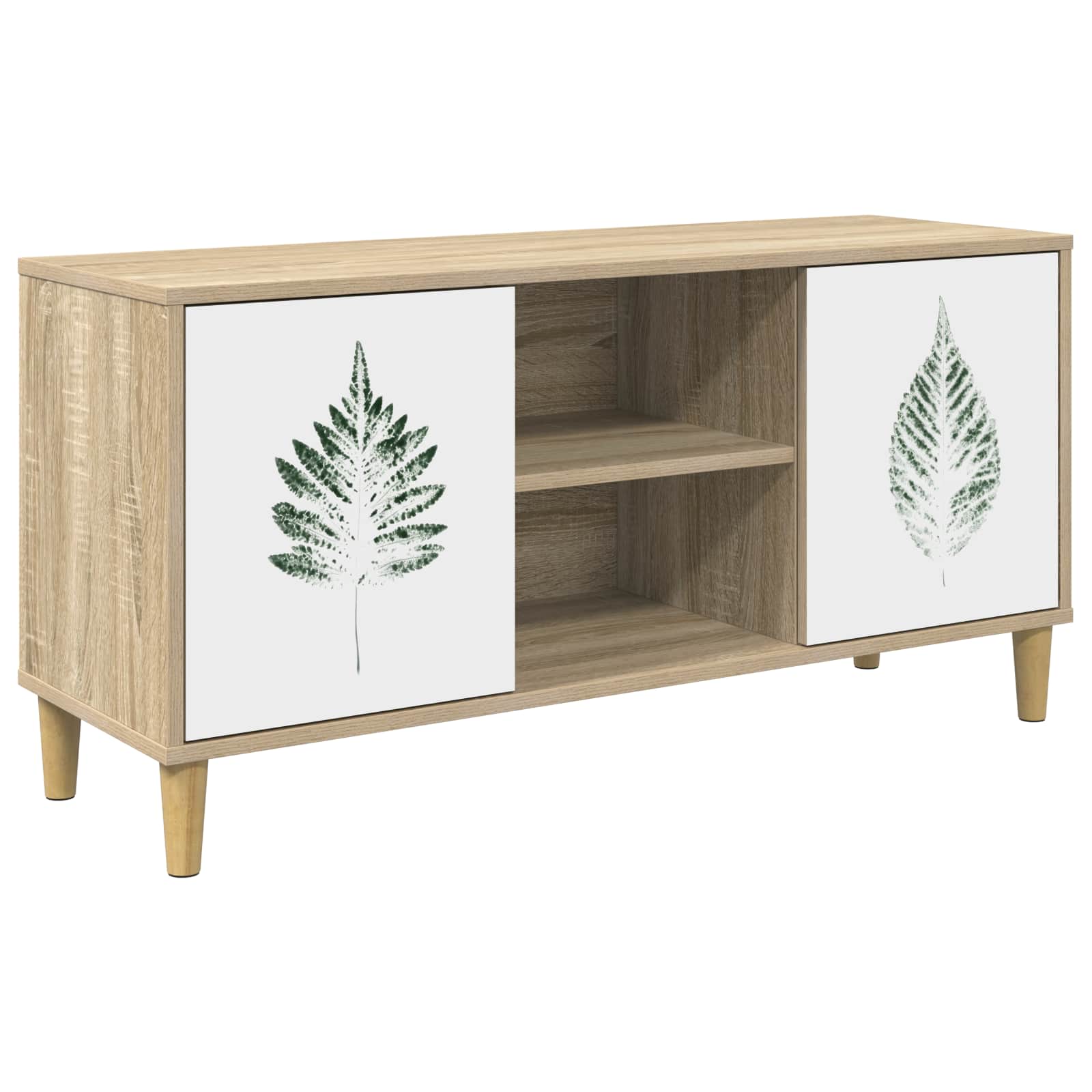 Meuble TV HANAU 102 x 33 x 50 cm Sonoma Bois d'ingénierie