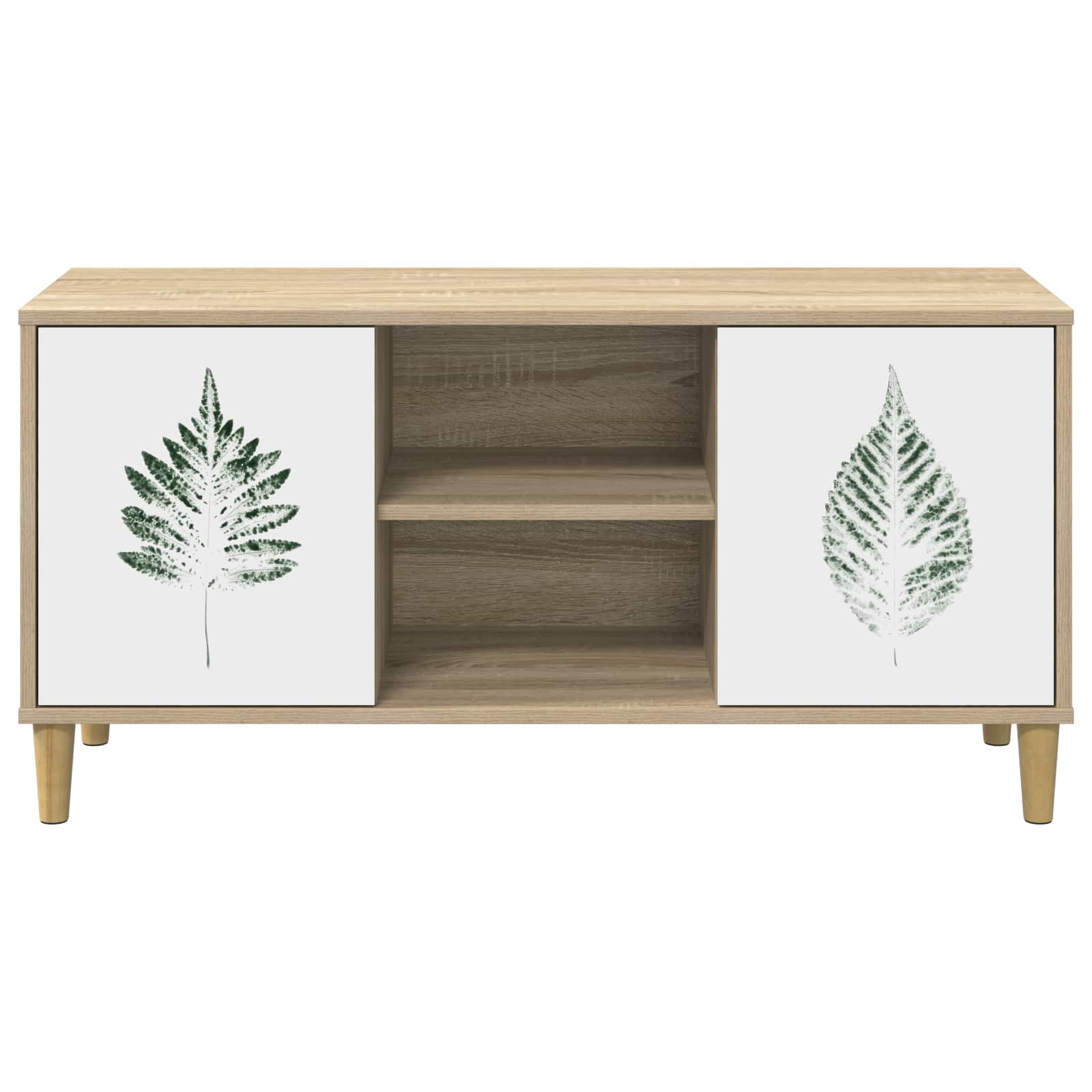Meuble TV HANAU 102 x 33 x 50 cm Sonoma Bois d'ingénierie