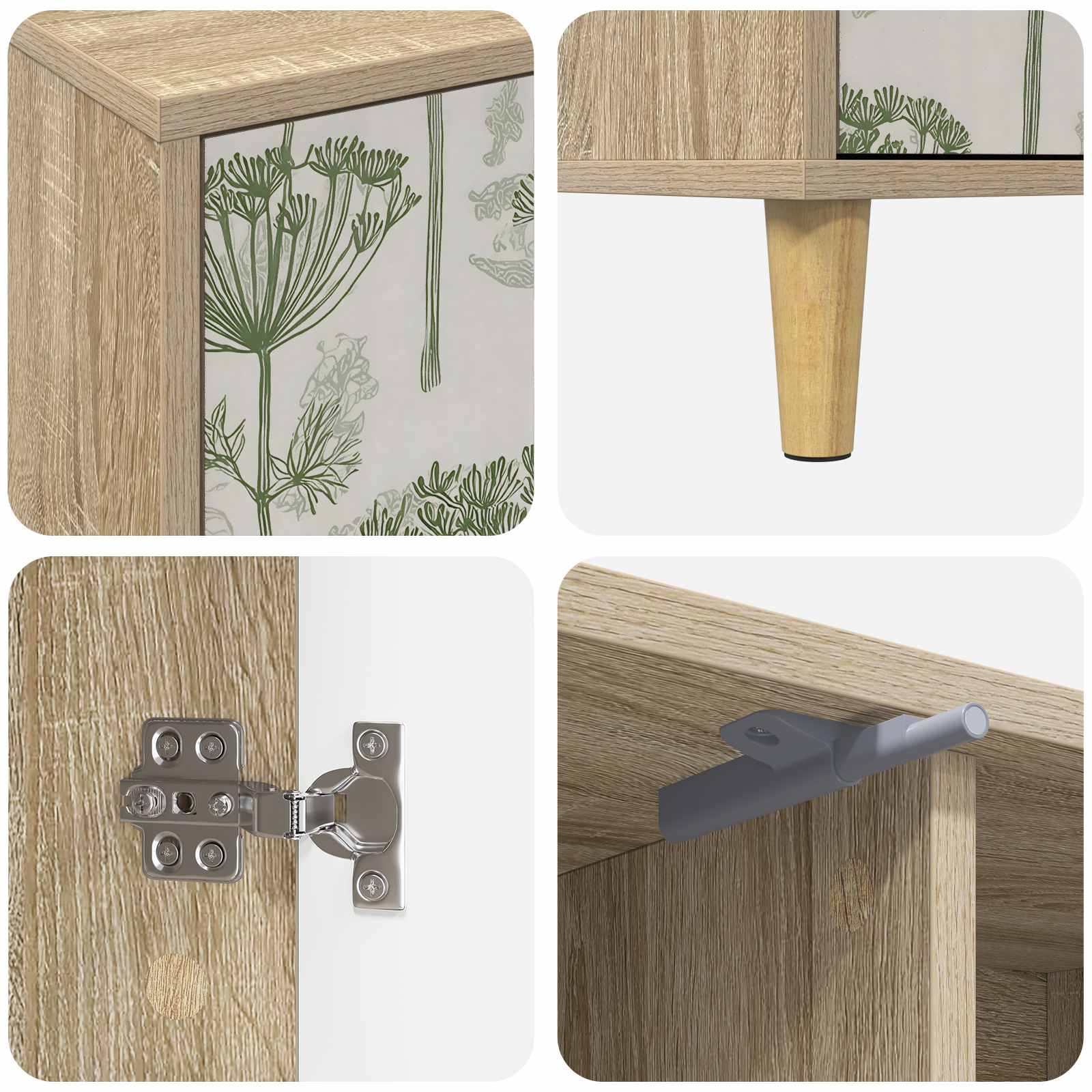 Meuble TV GOTHA 102 x 33 x 50 cm Sonoma Bois d'ingénierie