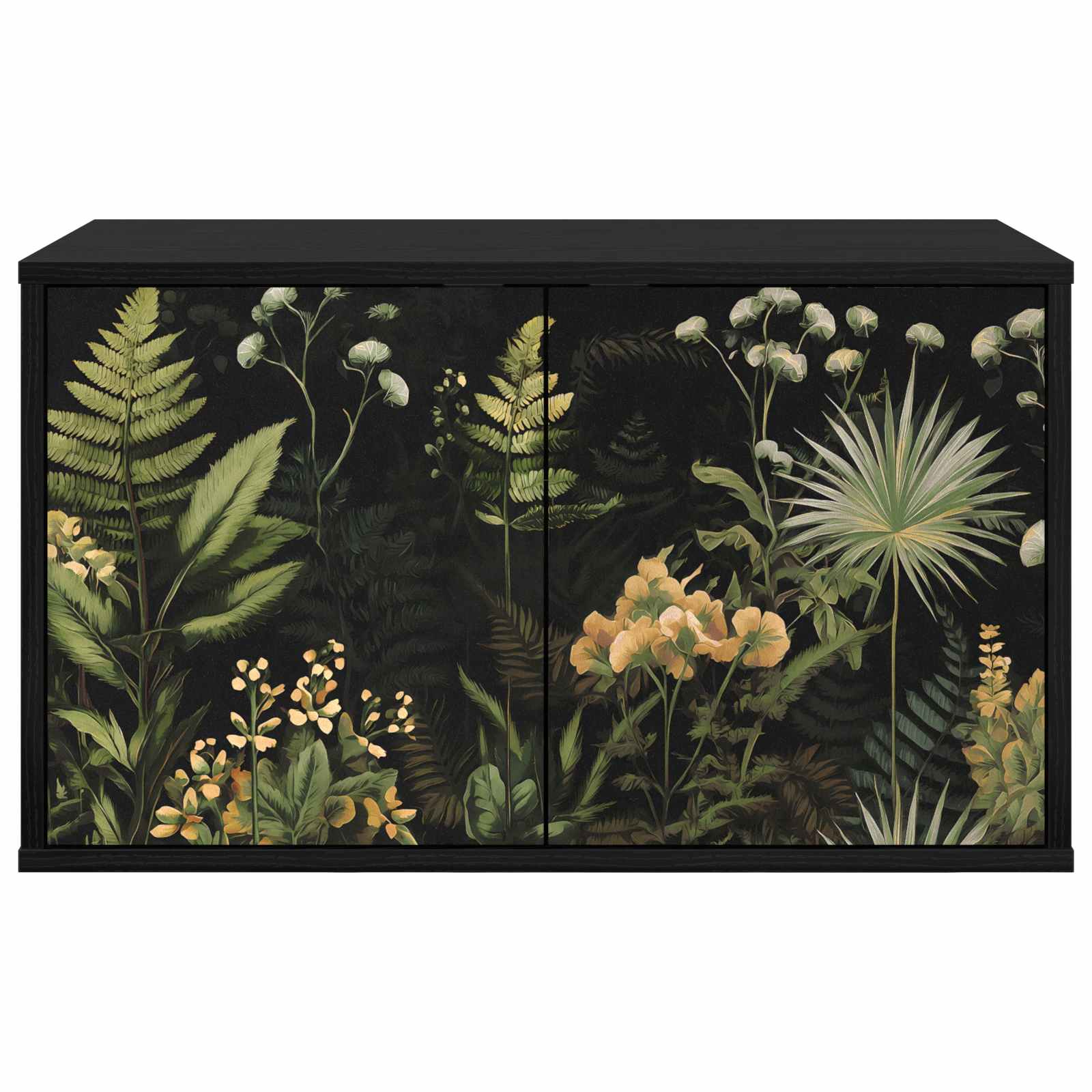 Meuble TV mural RHENEN 69 x 33 x 40 cm Chêne noir