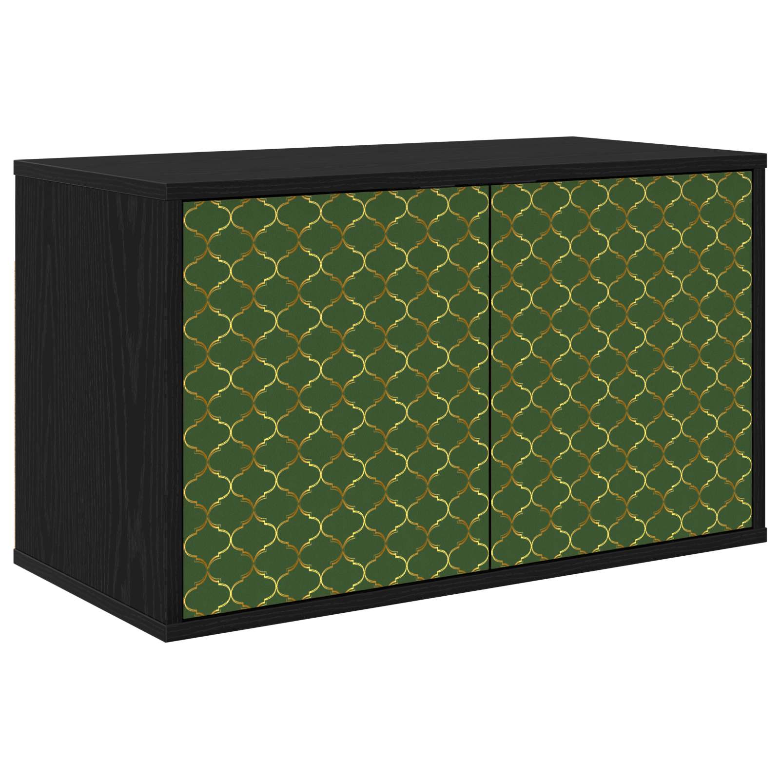 Meuble TV mural GELEEN 69 x 33 x 40 cm Chêne noir