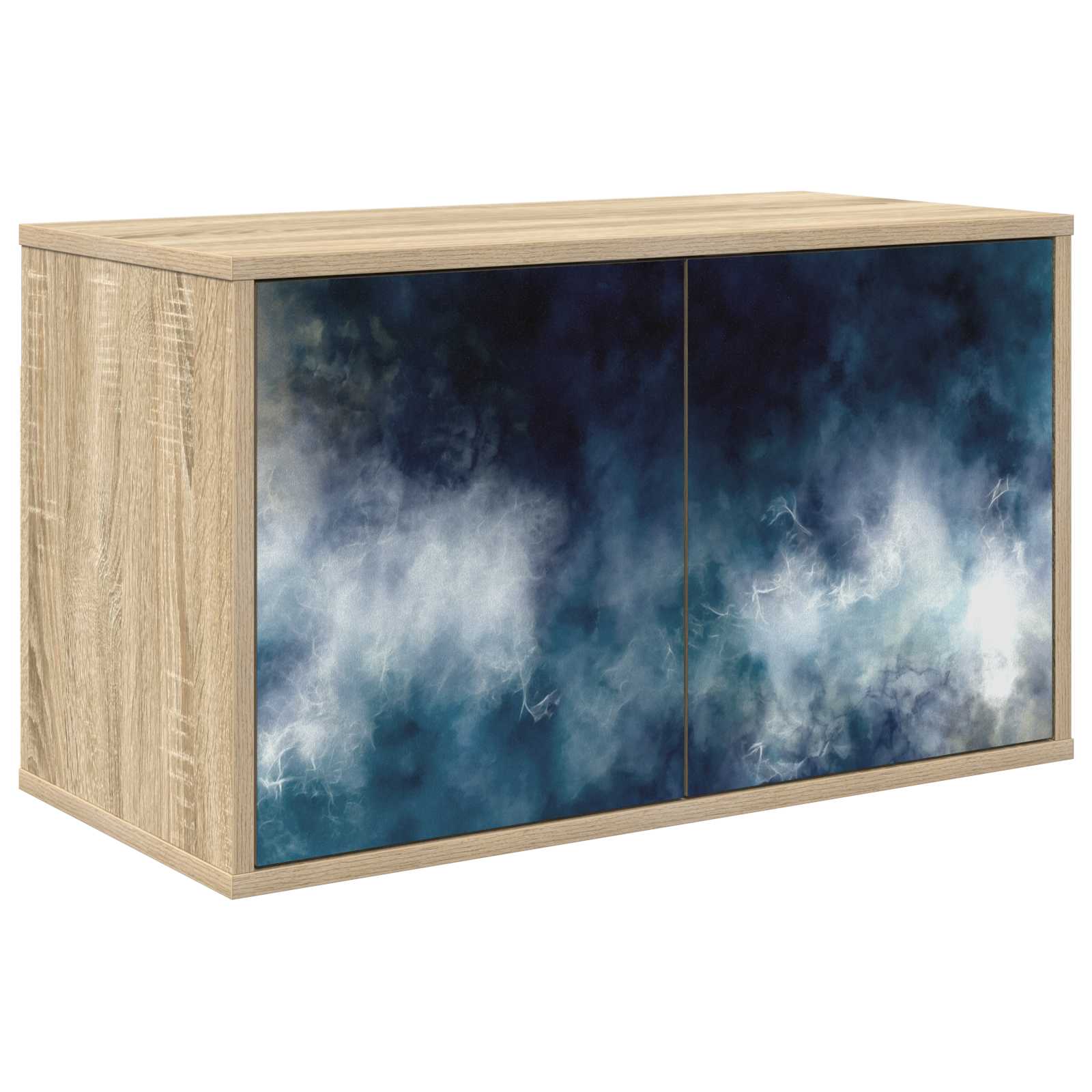 Meuble TV mural RAALTE 69 x 33 x 40 cm Chêne Sonoma