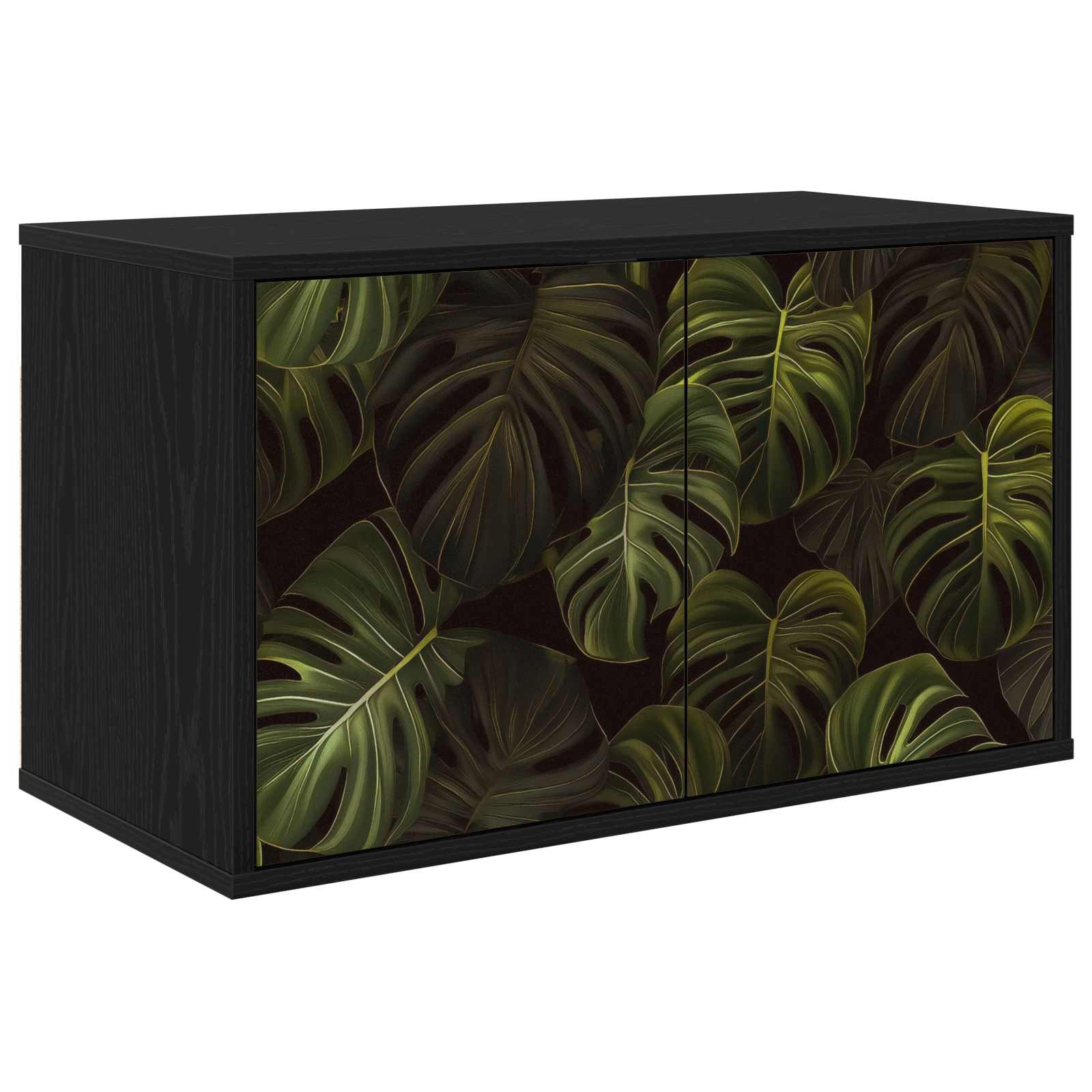 Meuble TV mural ELBURG 69 x 33 x 40 cm Chêne noir