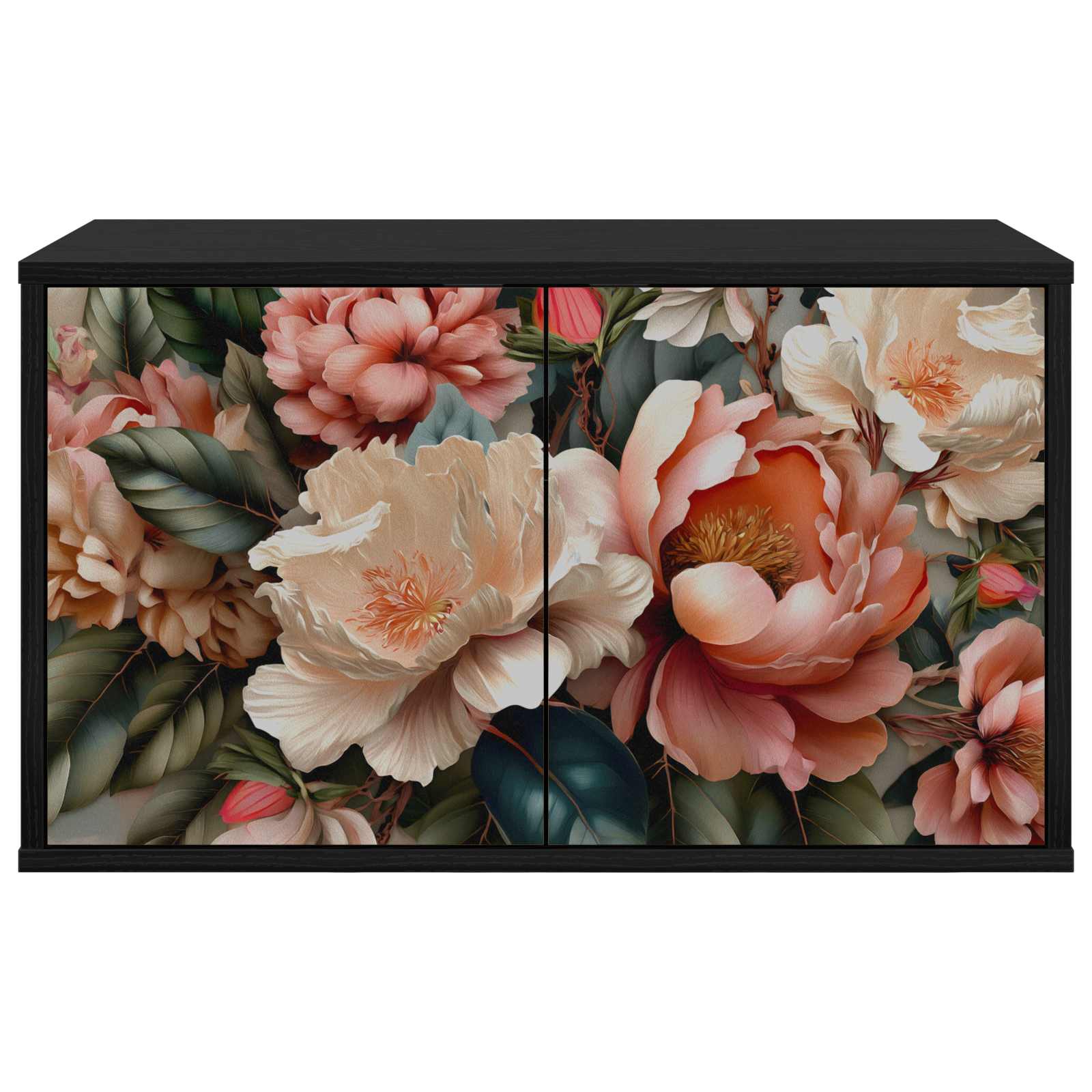 Meuble TV mural BORNE 69 x 33 x 40 cm Chêne noir