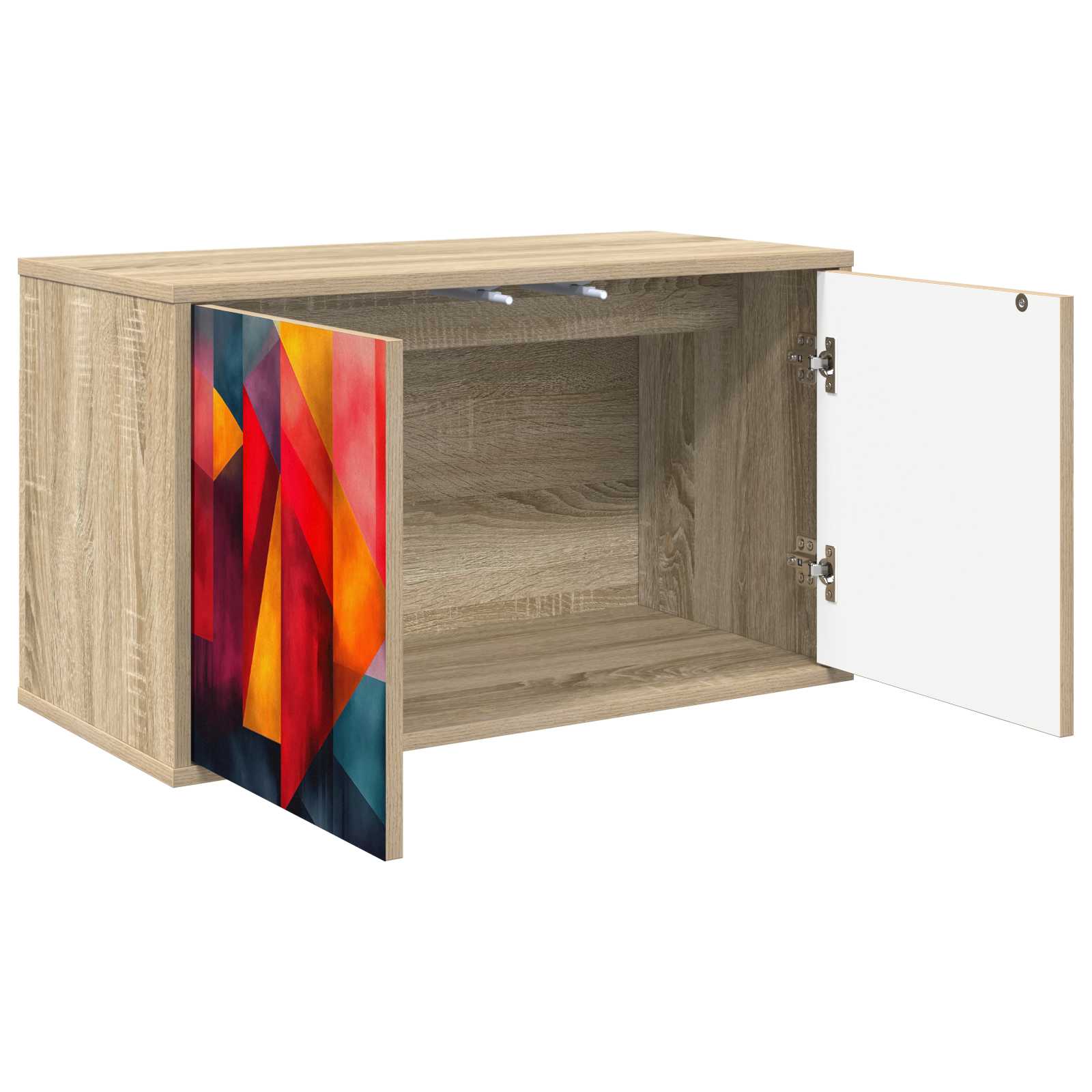 Meuble TV mural HEESCH 69 x 33 x 40 cm Chêne Sonoma