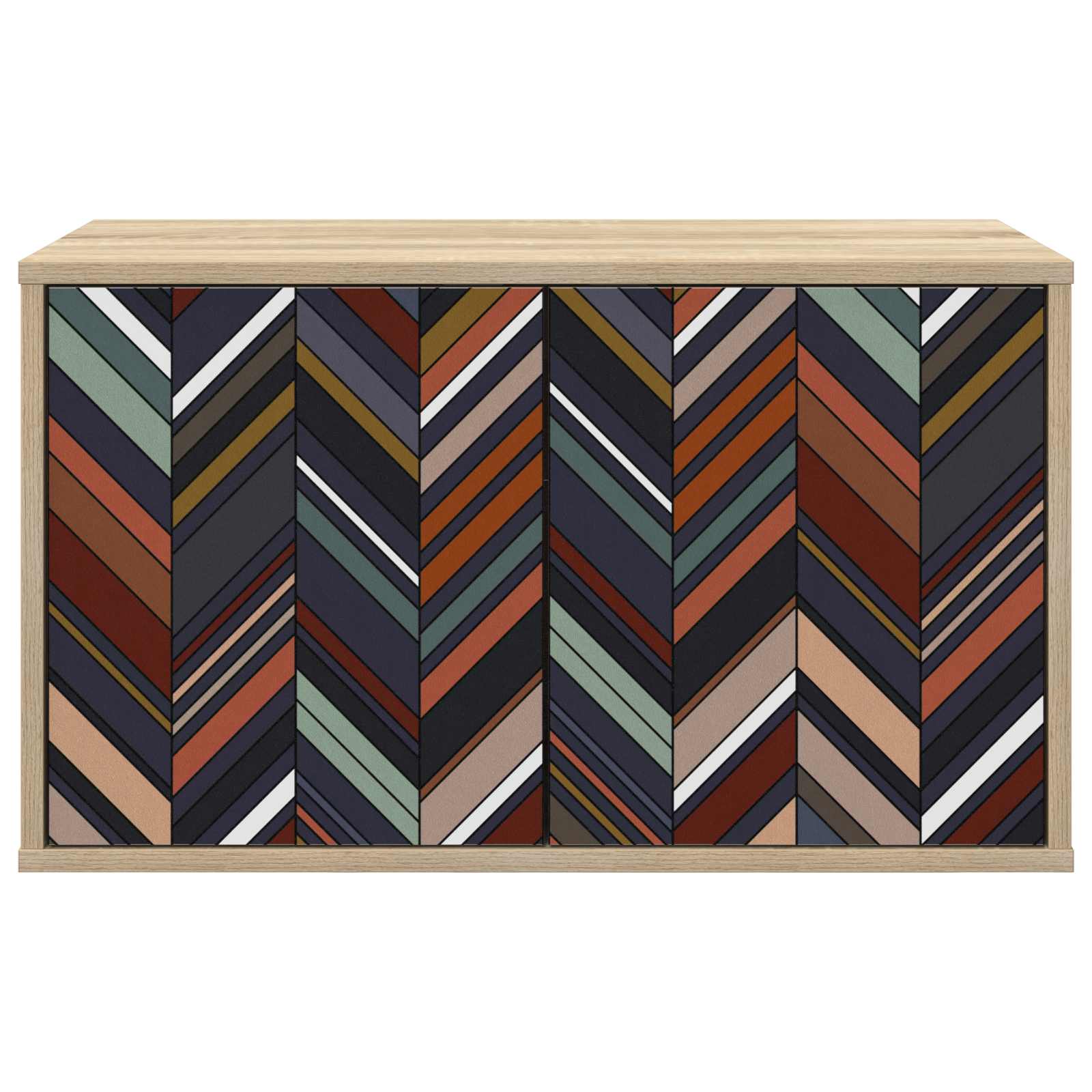 Meuble TV mural OMMEN 69 x 33 x 40 cm Chêne Sonoma