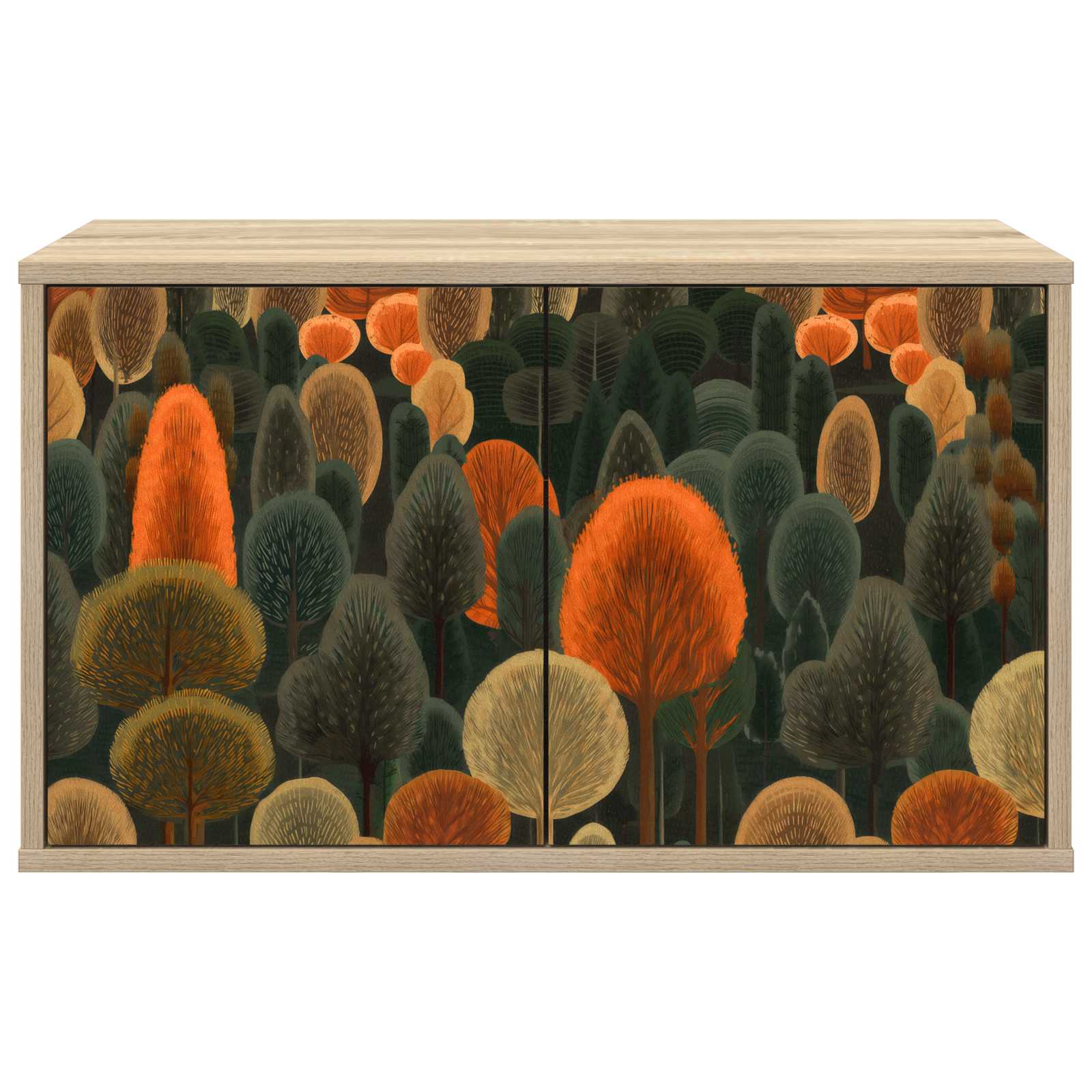 Meuble TV mural ZAANDAM 69 x 33 x 40 cm Chêne Sonoma