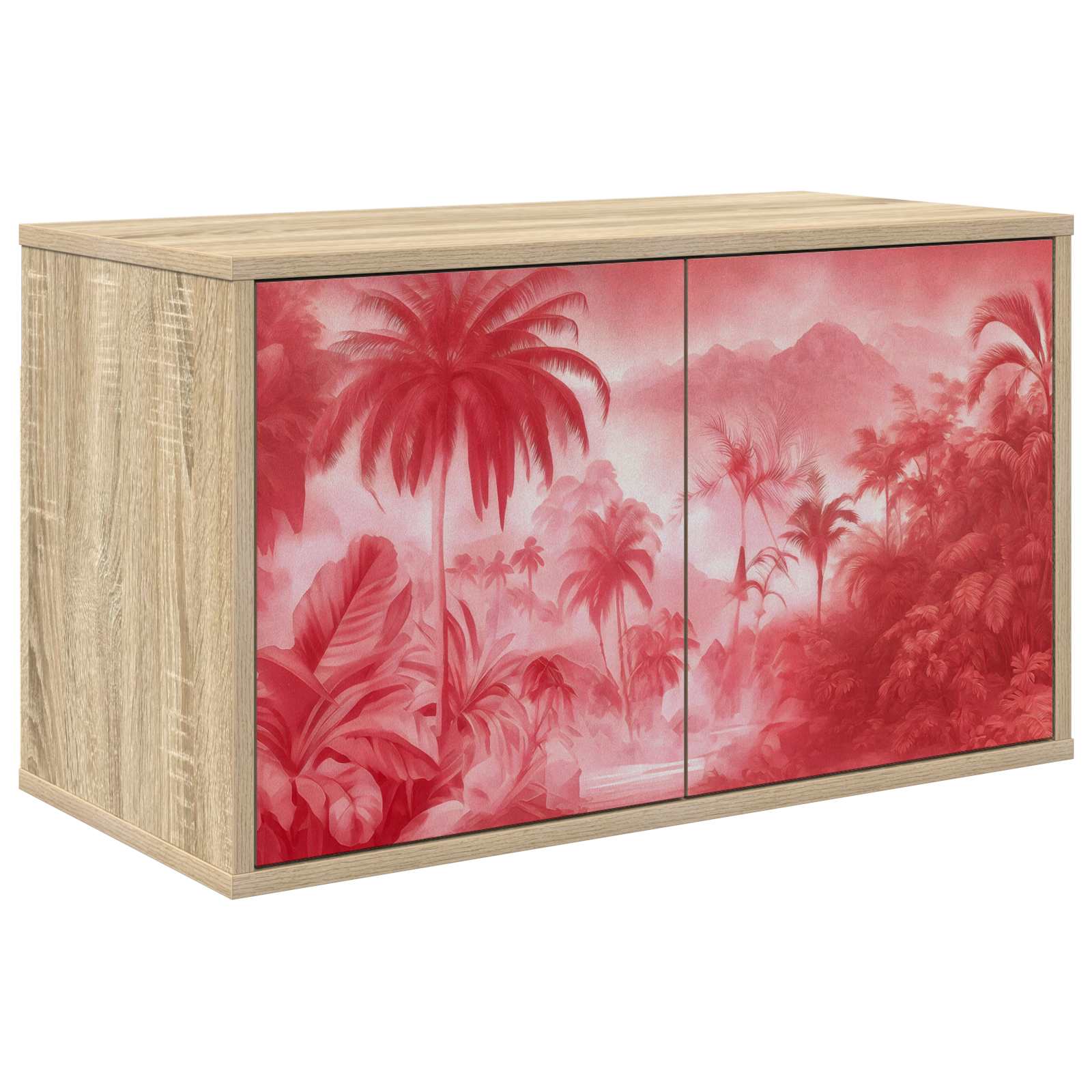 Meuble TV mural AACHEN 69 x 33 x 40 cm Chêne Sonoma