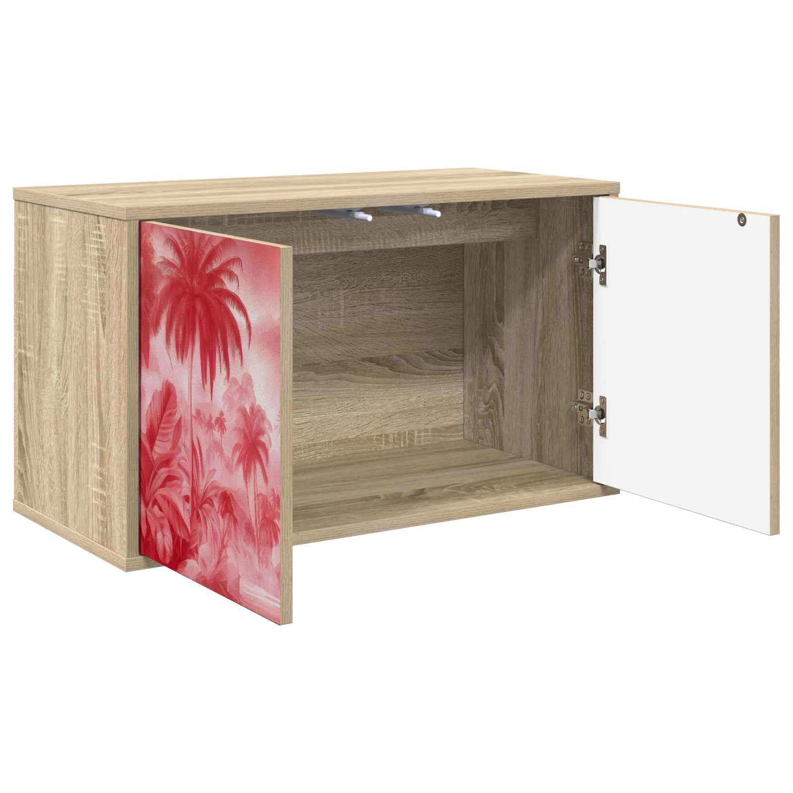 Meuble TV mural AACHEN 69 x 33 x 40 cm Chêne Sonoma