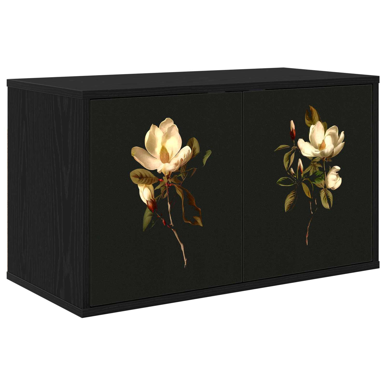 Meuble TV mural BREMEN 69 x 33 x 40 cm Chêne noir