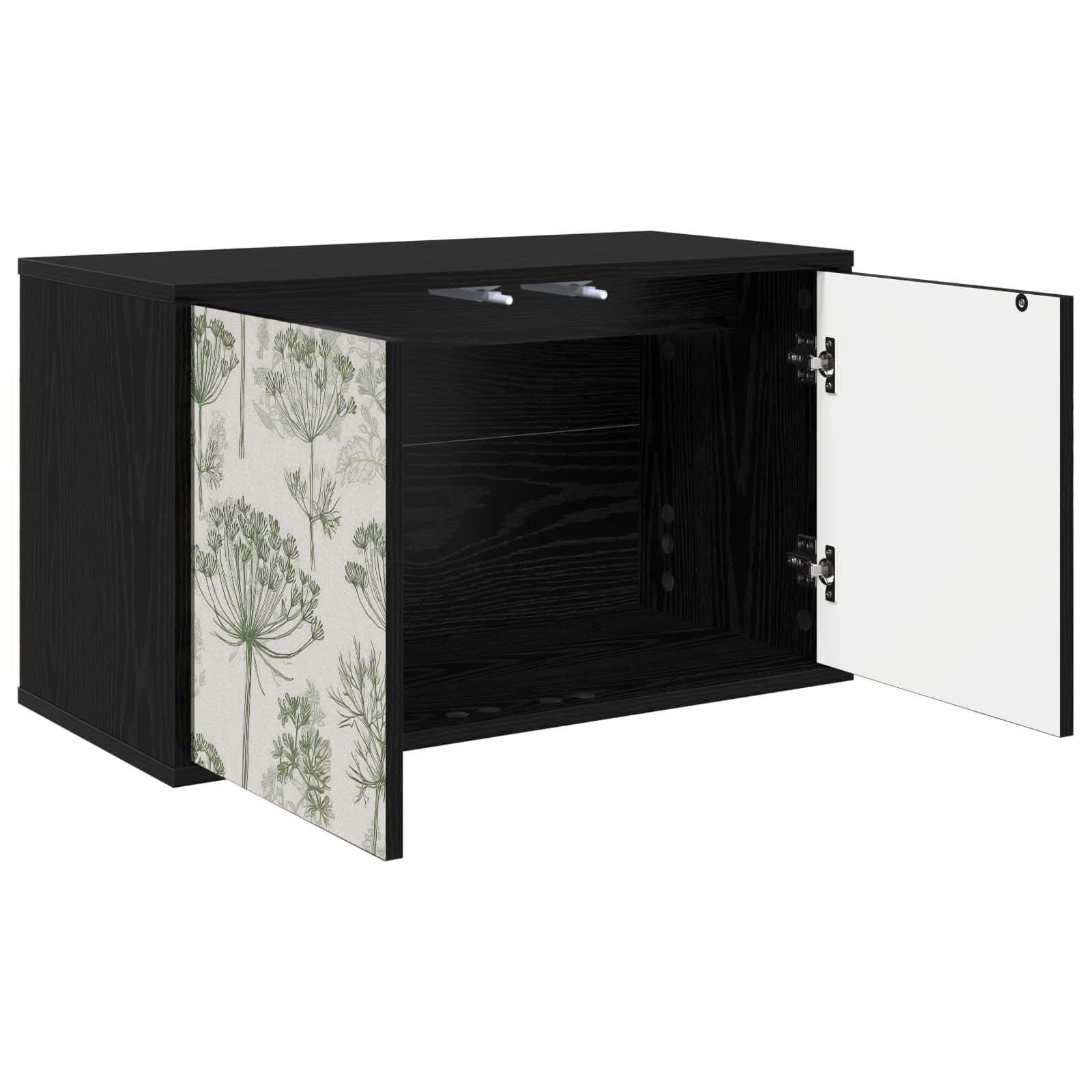 Meuble TV mural GOTHA 69 x 33 x 40 cm Chêne noir