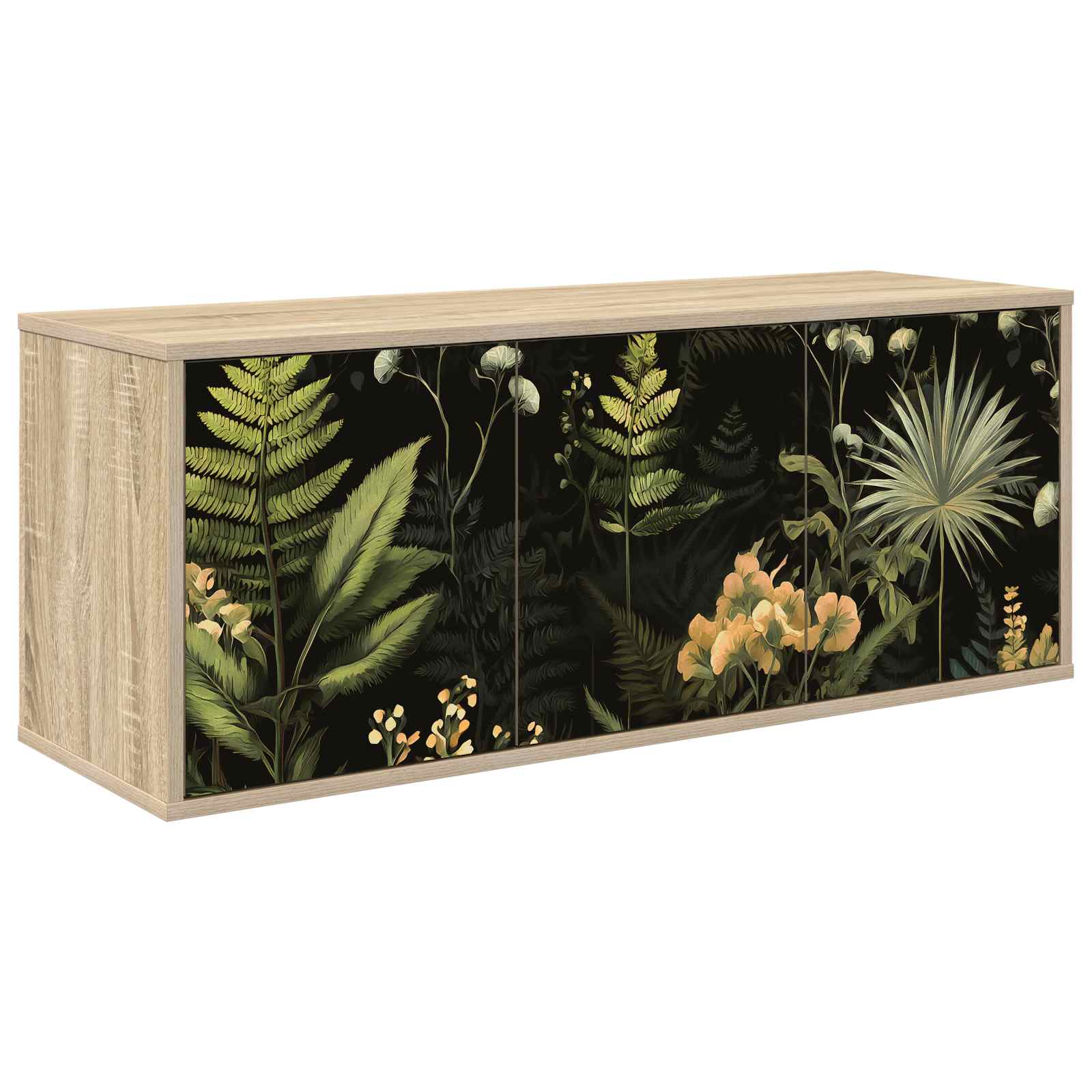 Meuble TV mural RHENEN 102 x 33 x 40 cm Chêne Sonoma