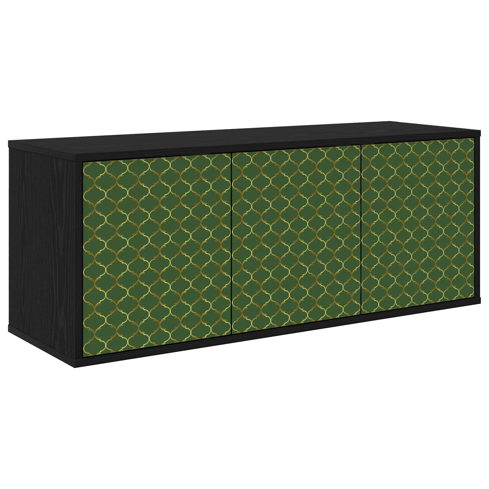 Meuble TV mural GELEEN 102 x 33 x 40 cm Chêne noir