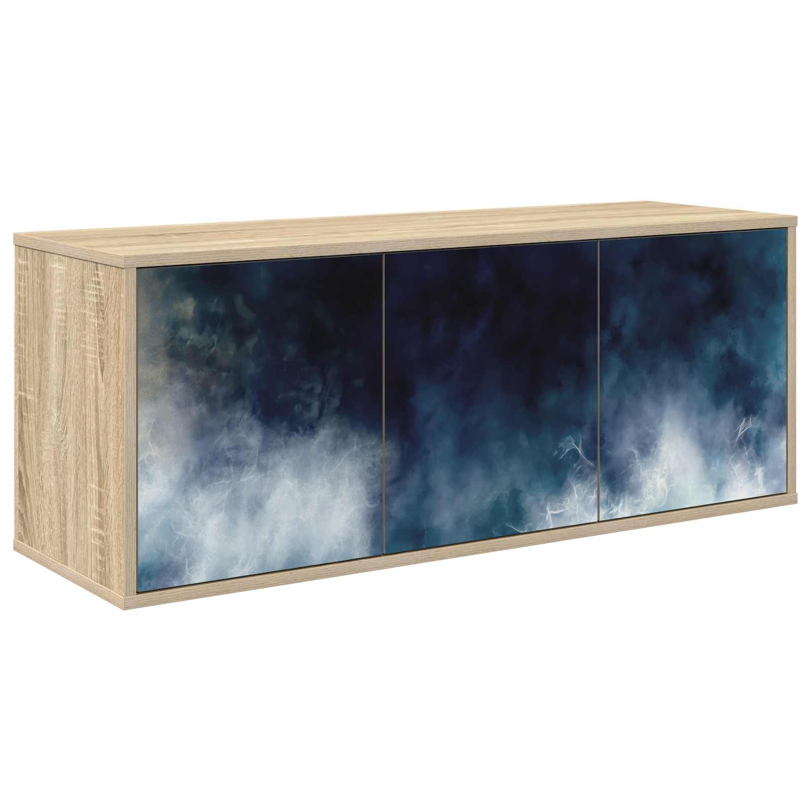 Meuble TV mural RAALTE 102 x 33 x 40 cm Chêne Sonoma