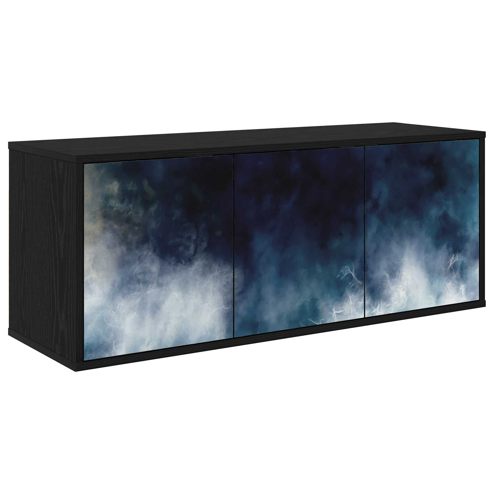 Meuble TV mural RAALTE 102 x 33 x 40 cm Chêne noir