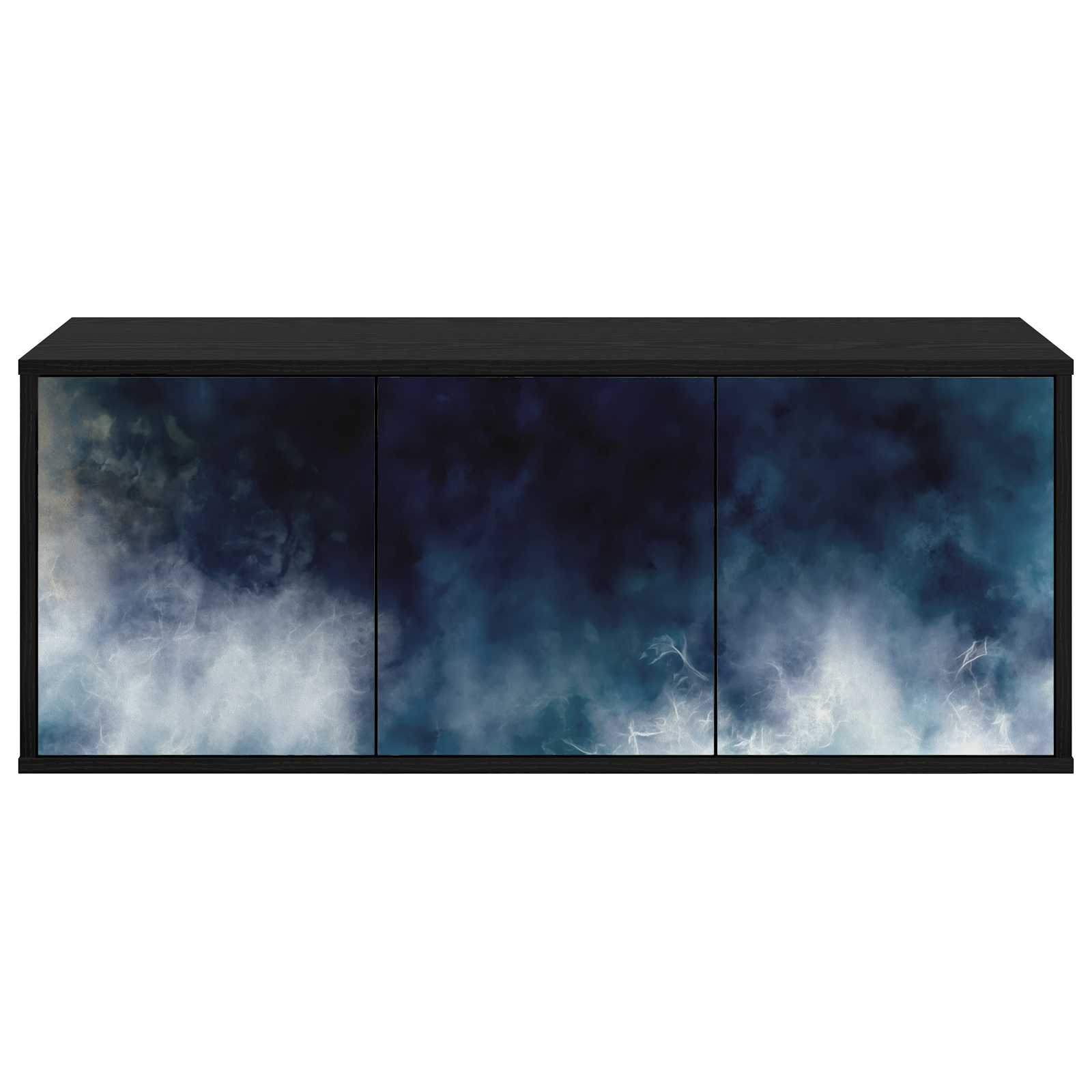Meuble TV mural RAALTE 102 x 33 x 40 cm Chêne noir